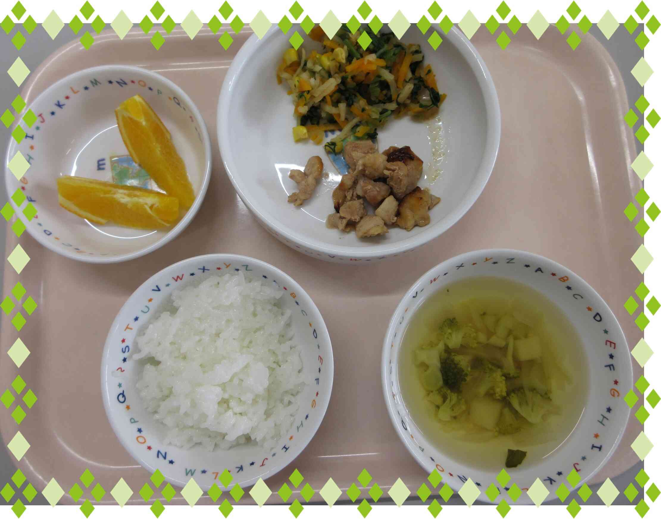 9月18日のお食事