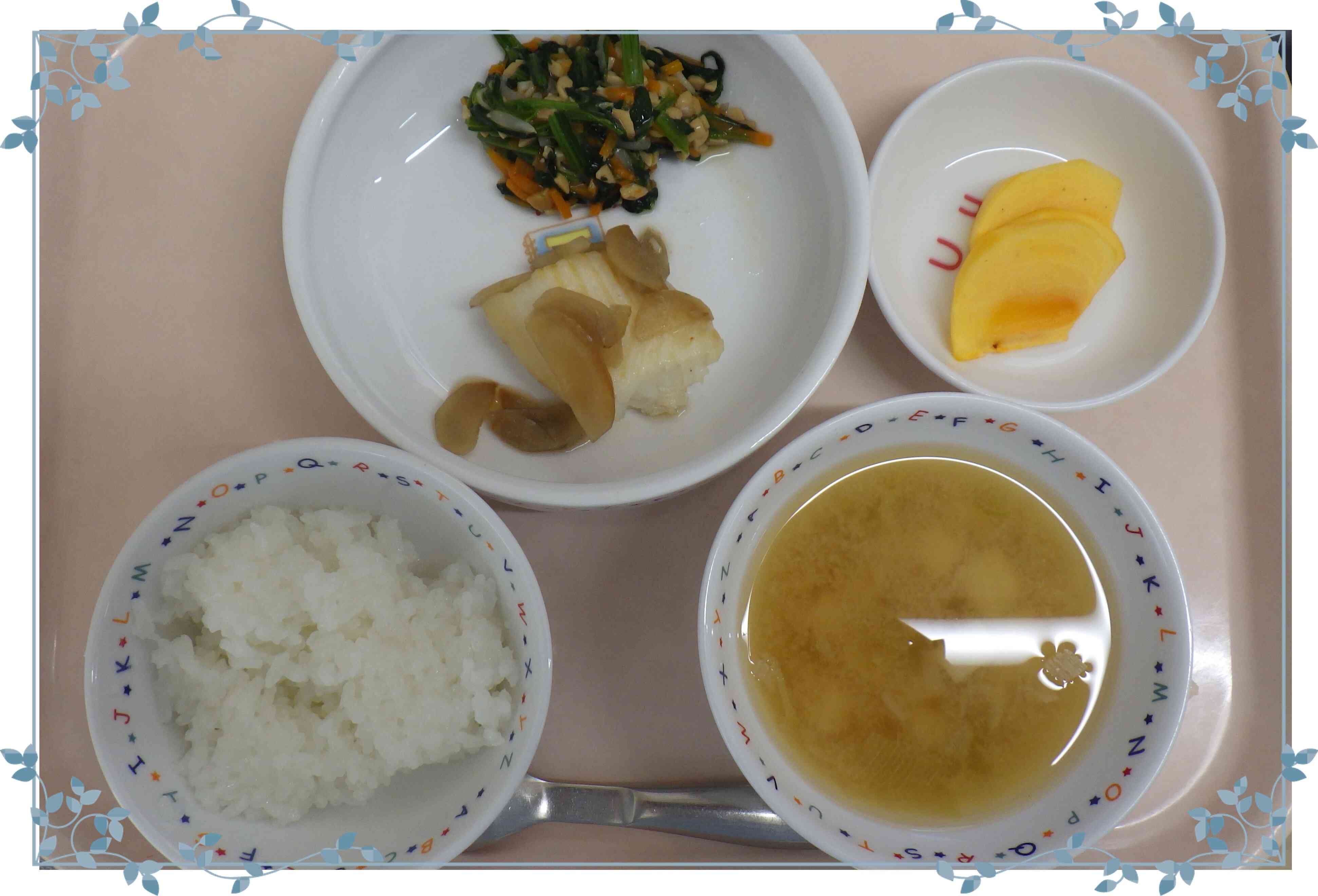 10月20日のお給食。