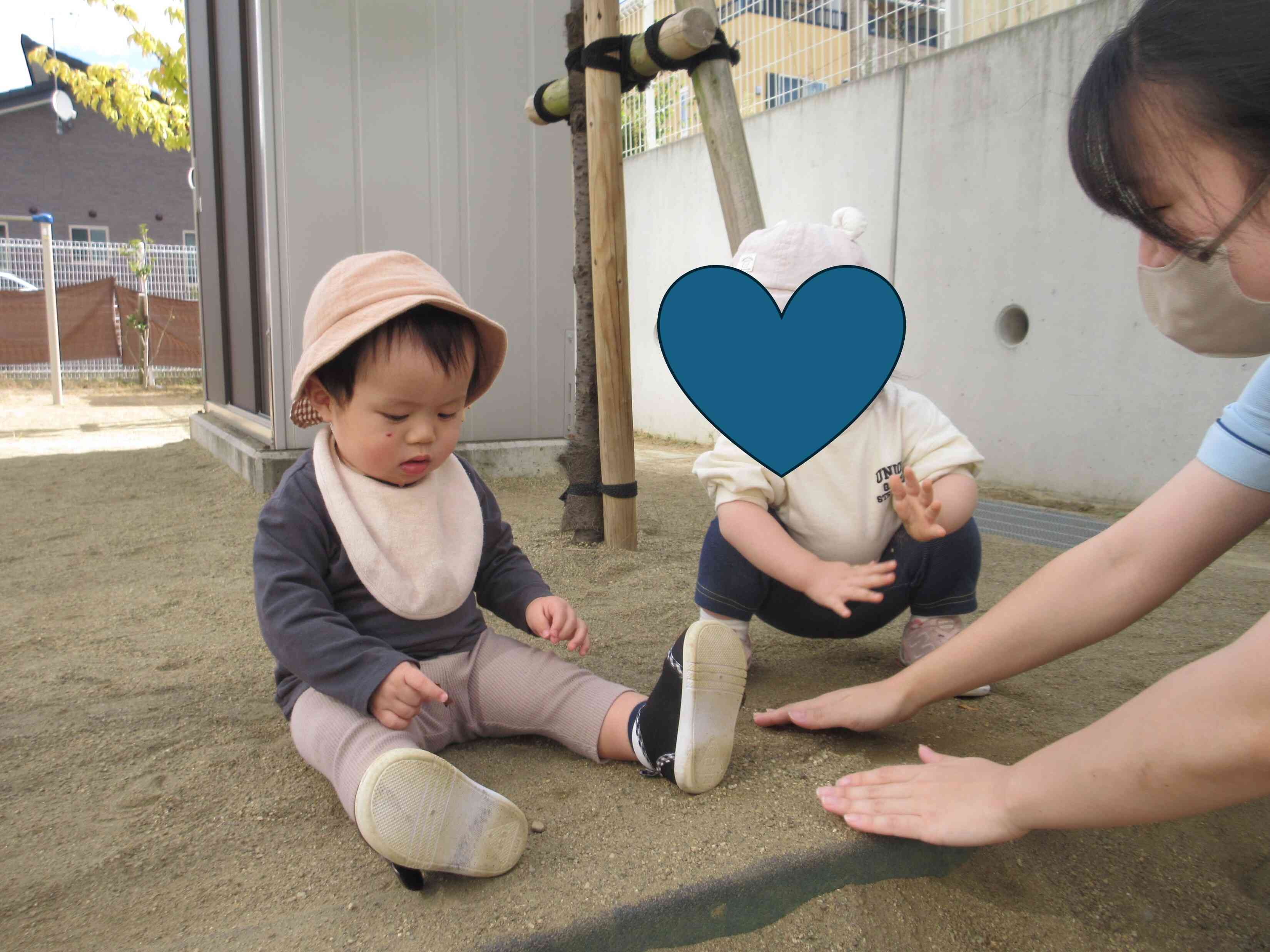 砂遊びもしてみたよ!