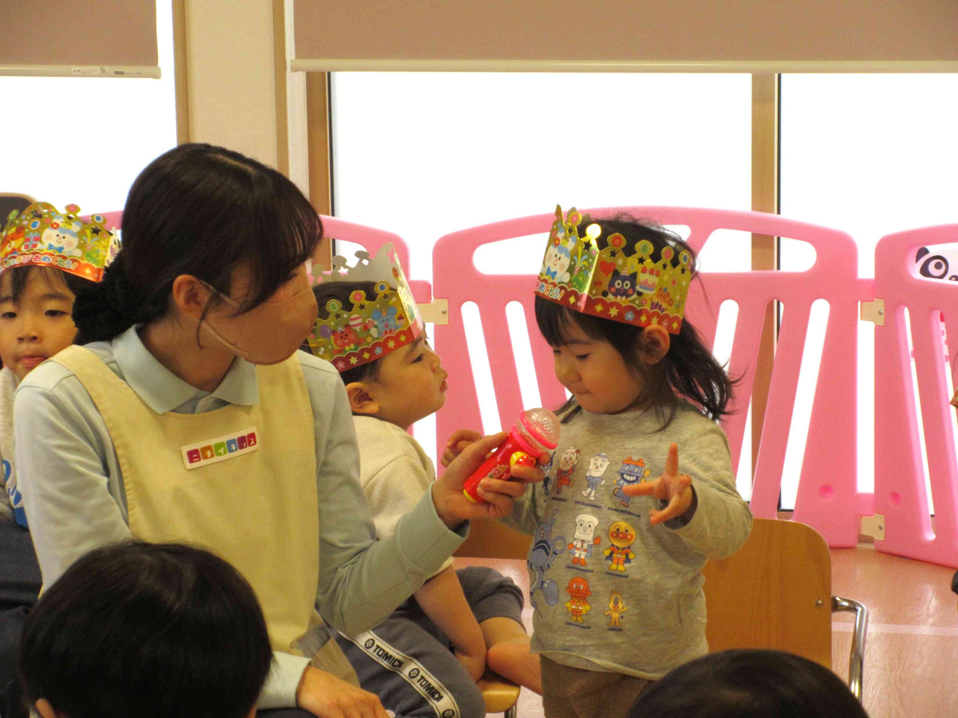 何歳になったか上手にお指で教えてくれました♪