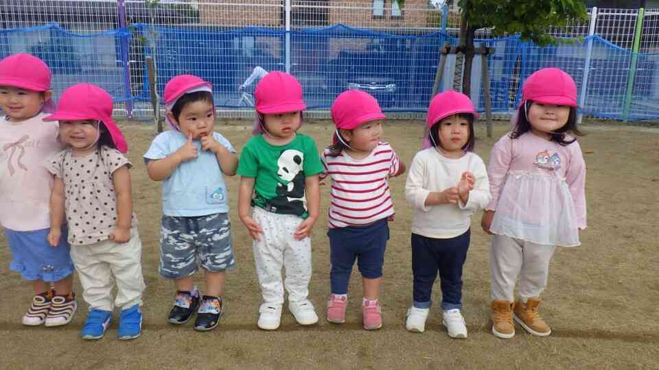 かけっこの準備中☆