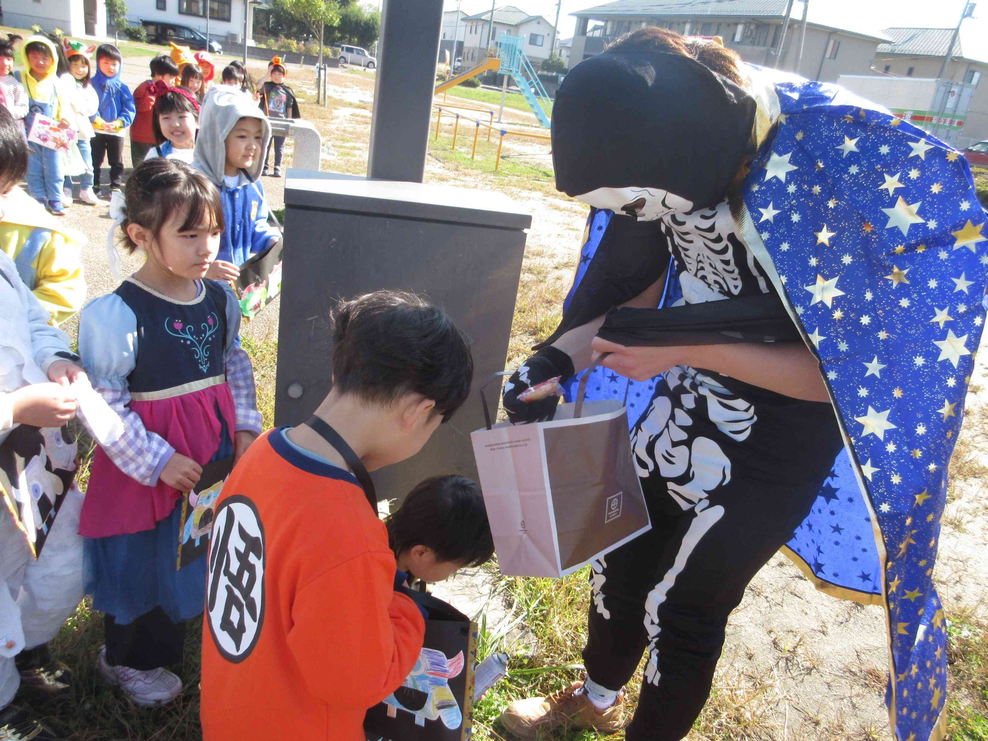 「ガイコツ全然怖くなかったよ～！」