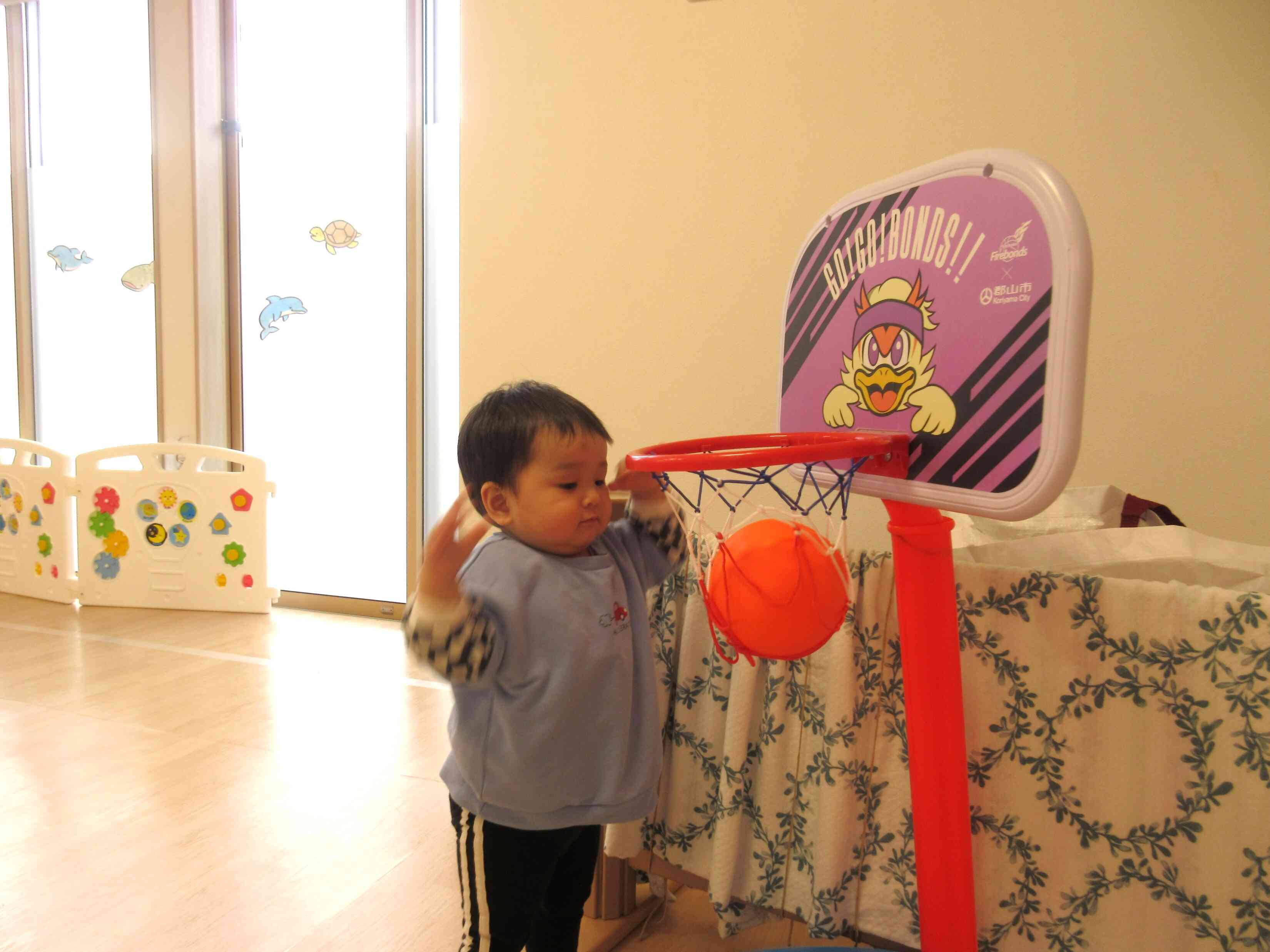 バスケットボールに挑戦中！