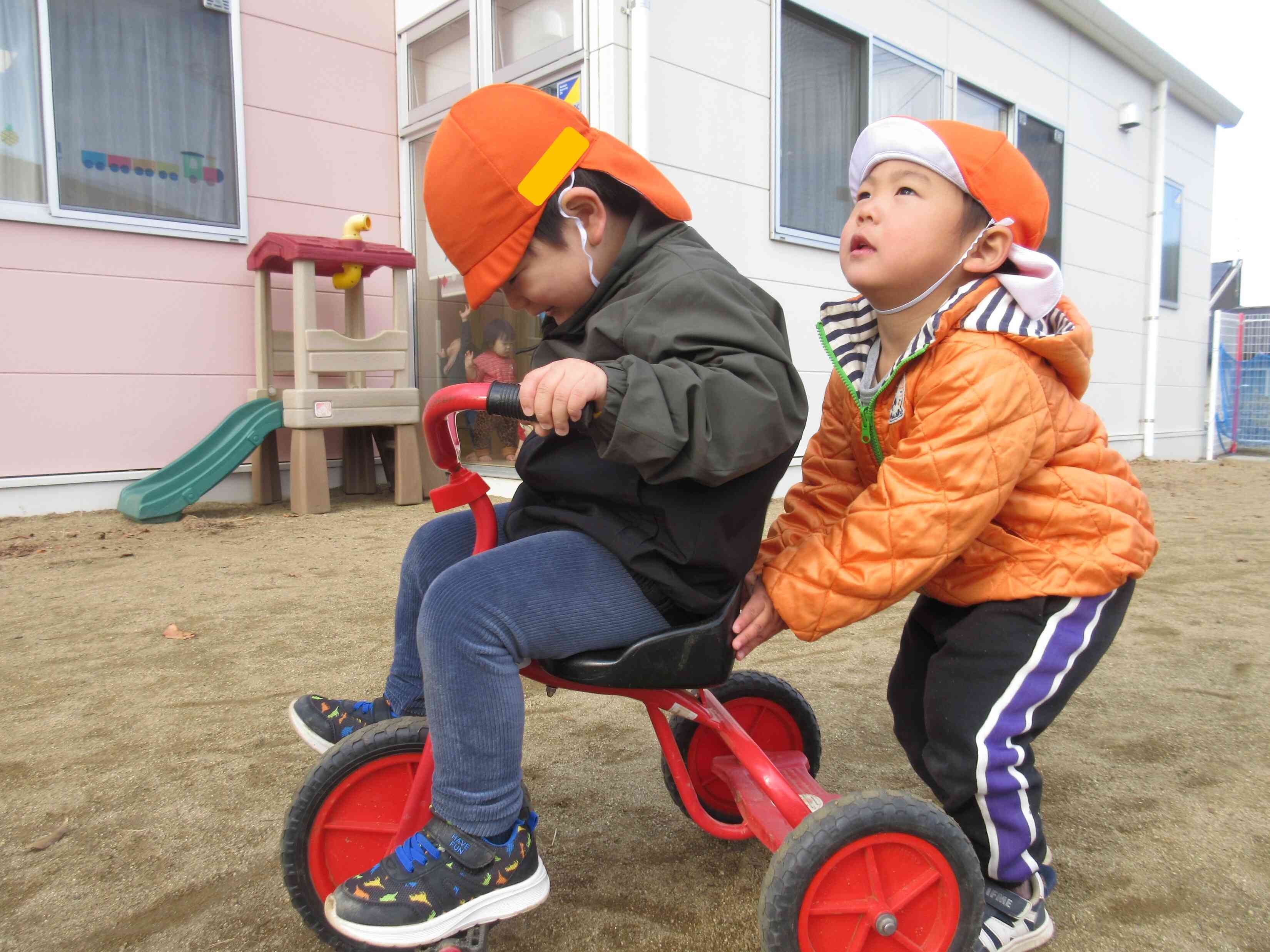 僕が押してあげる！！