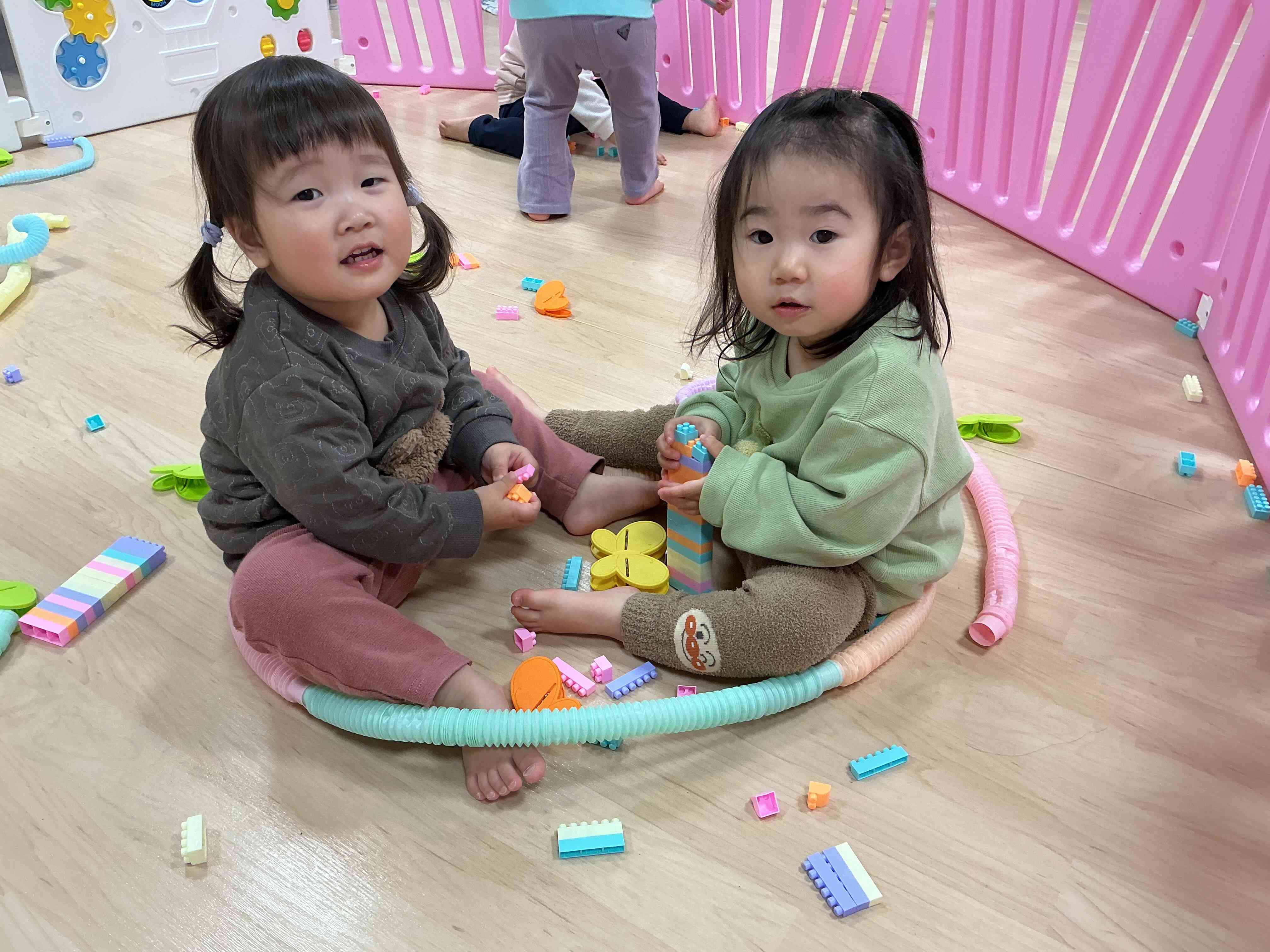 お友達と一緒にお風呂ごっこ⭐︎