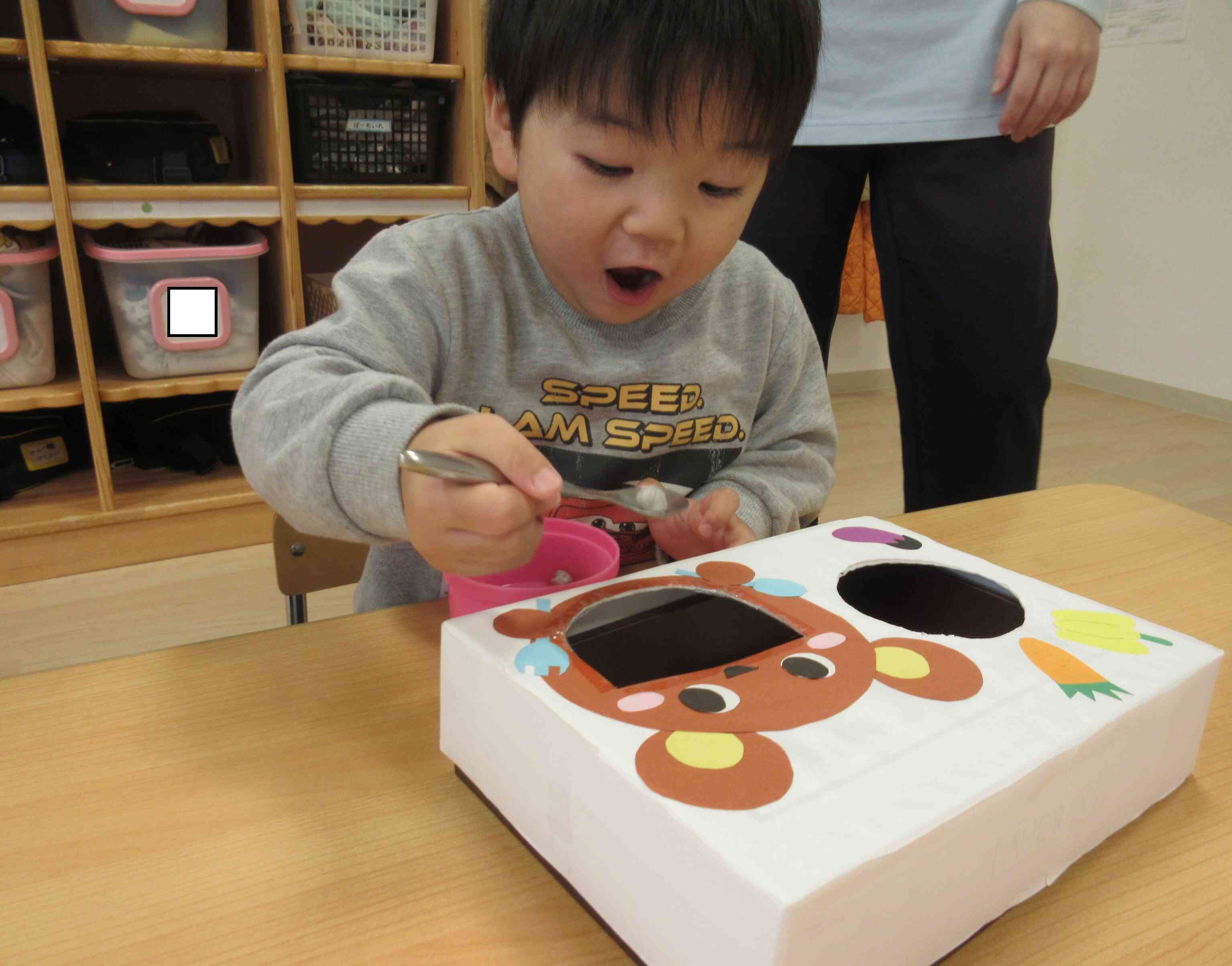 あーん!と言いながら♪