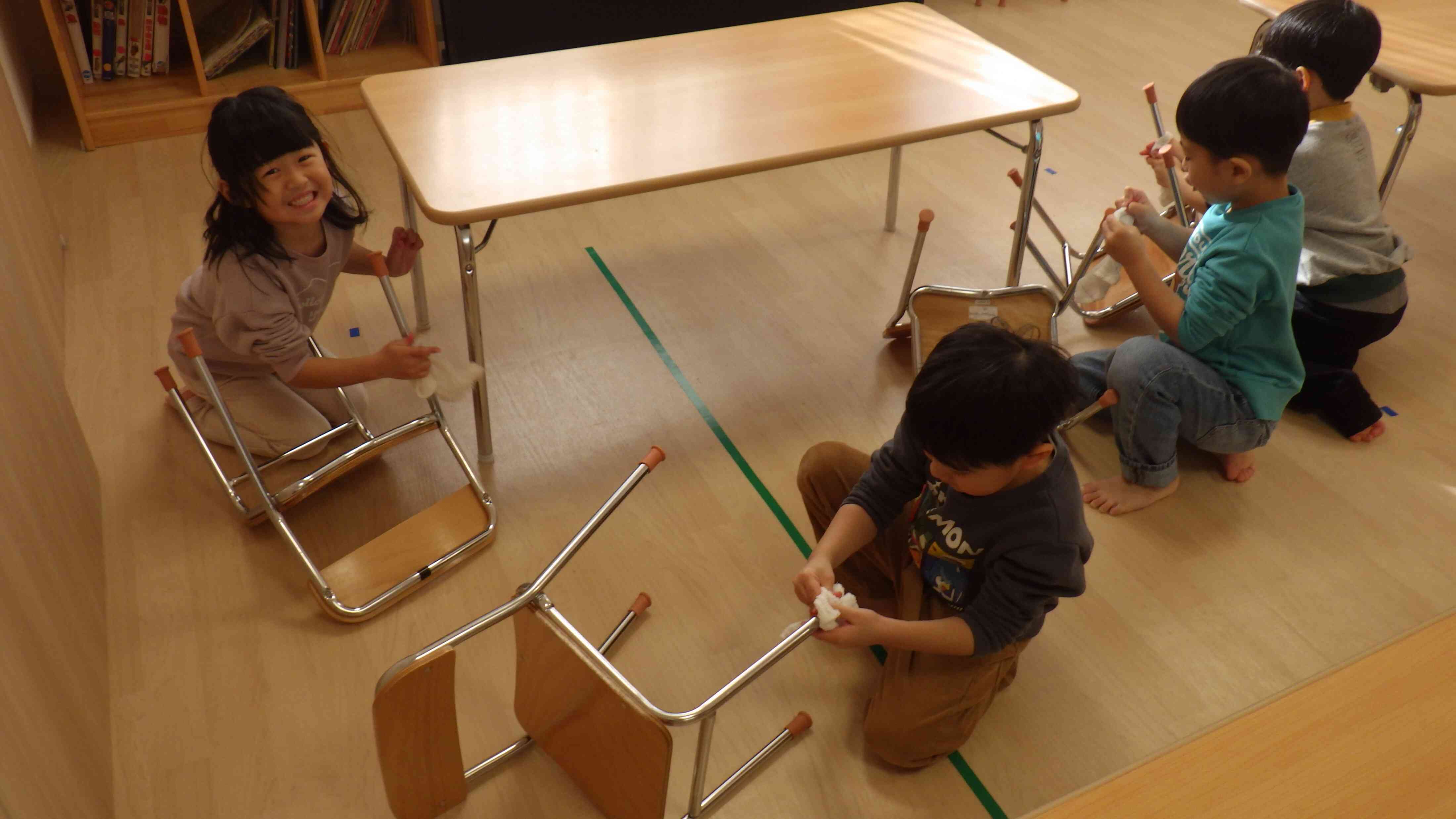 自分の使っている物もぴかぴかに。