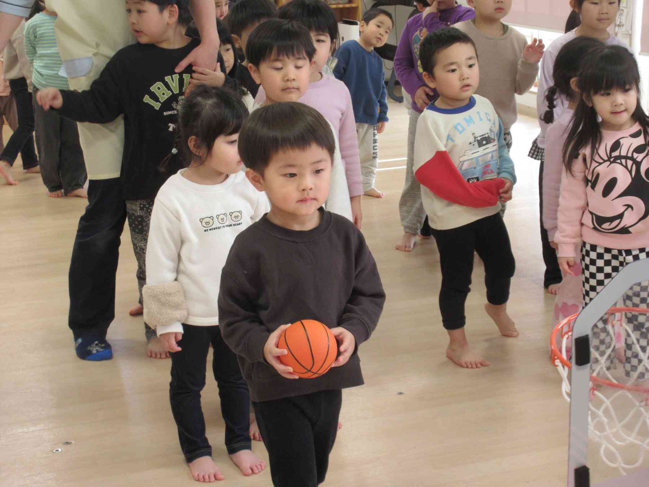 「シュートがんばるぞう!!」