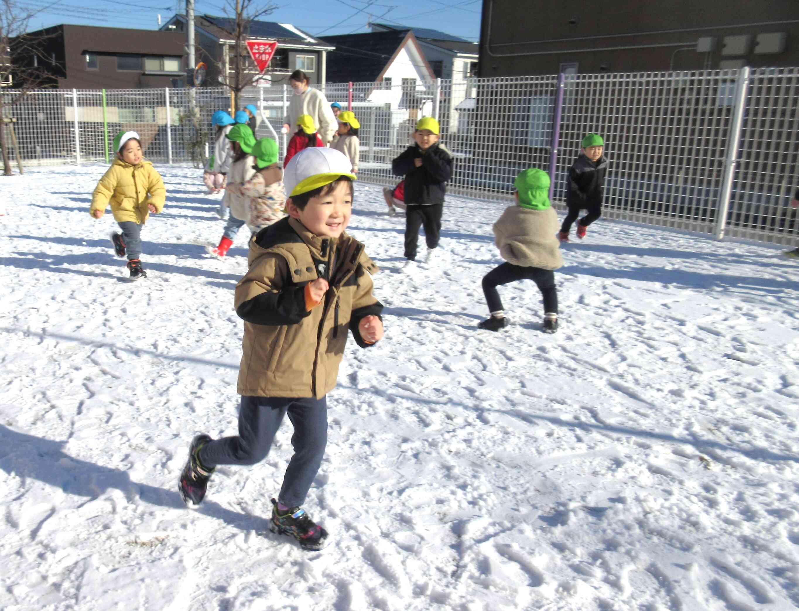 雪が積もったよ！