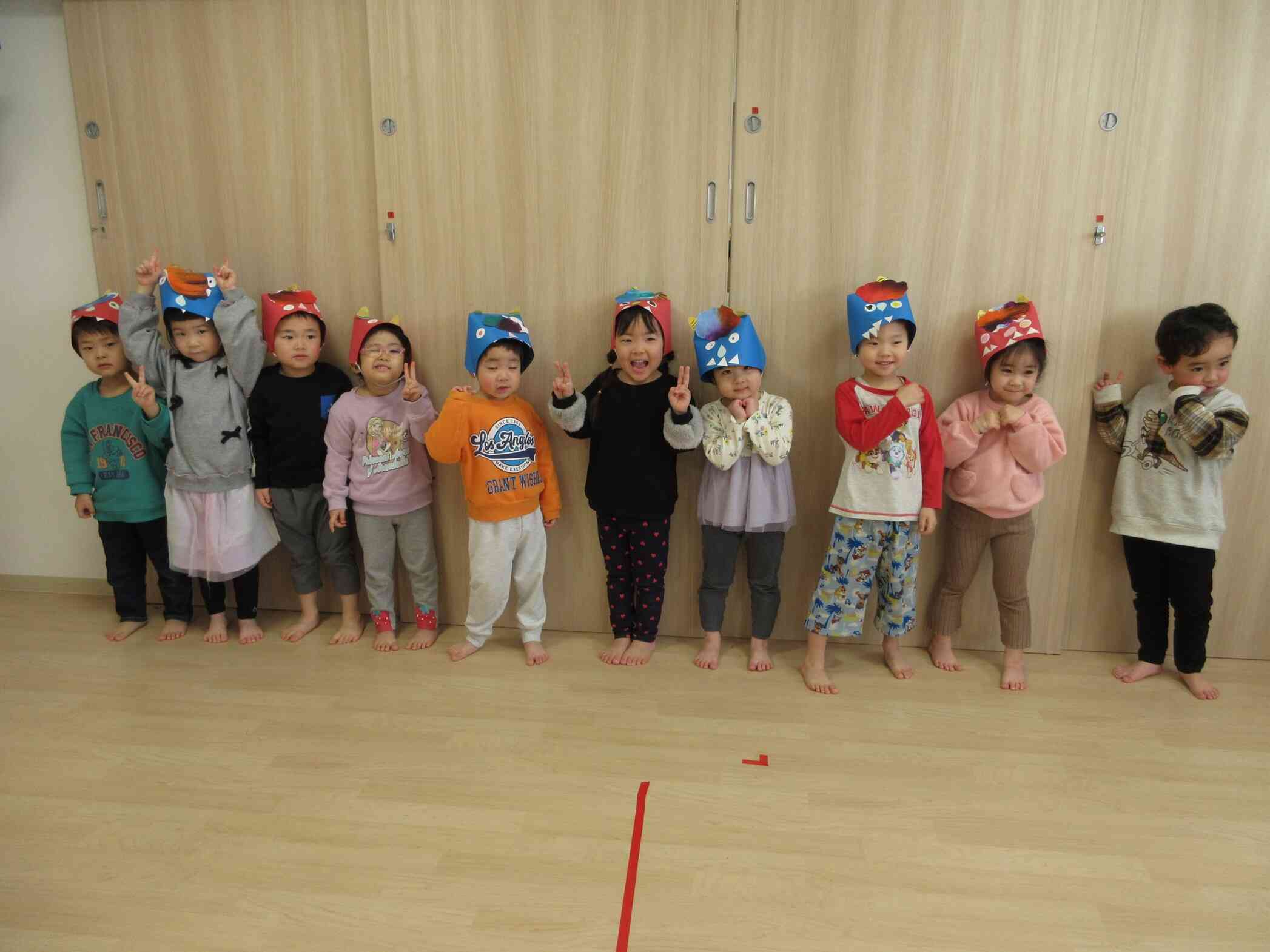 3歳児～鬼のお面製作（STEAM教育）～