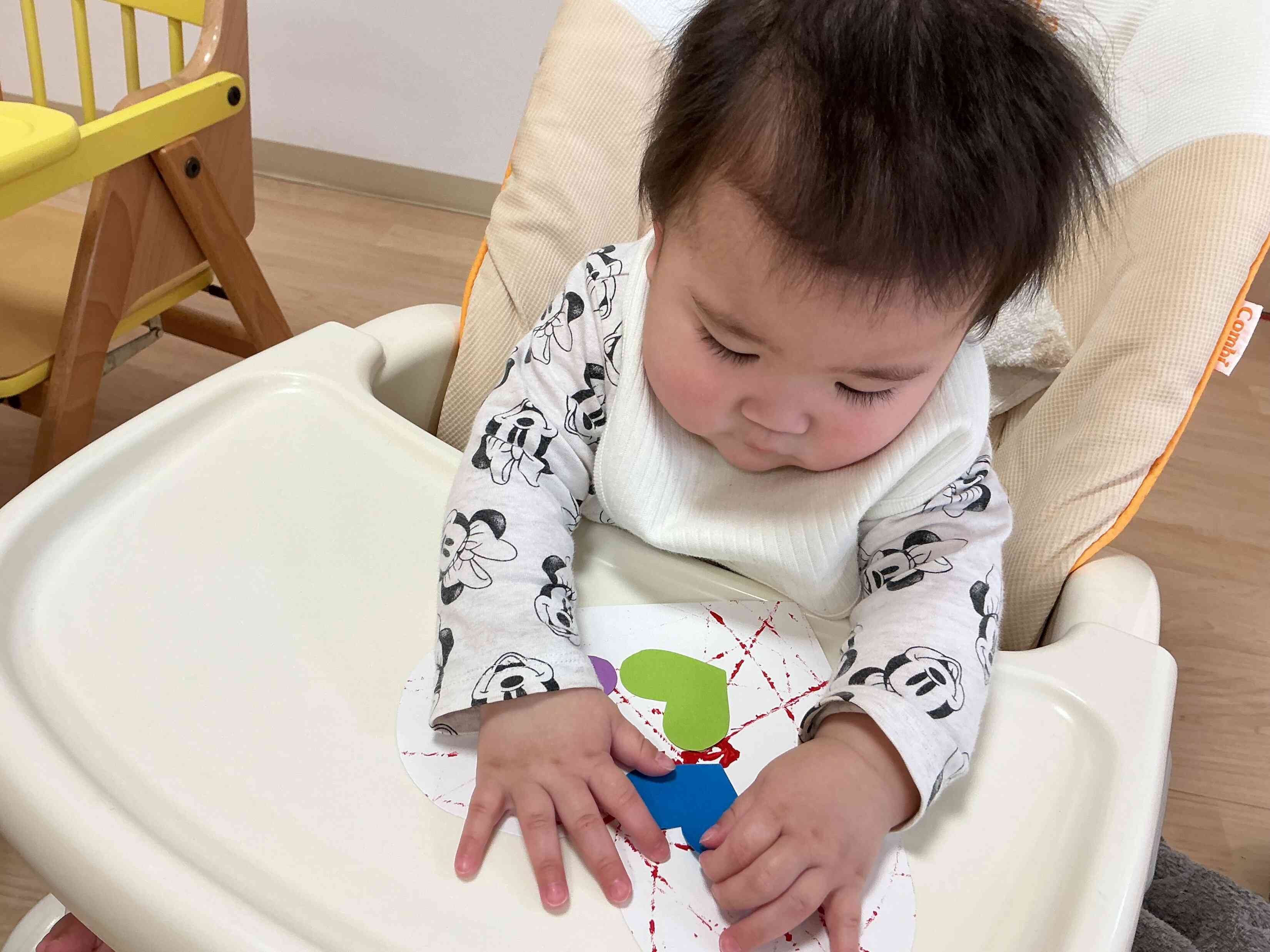 ぺったーん!がんばったよ!