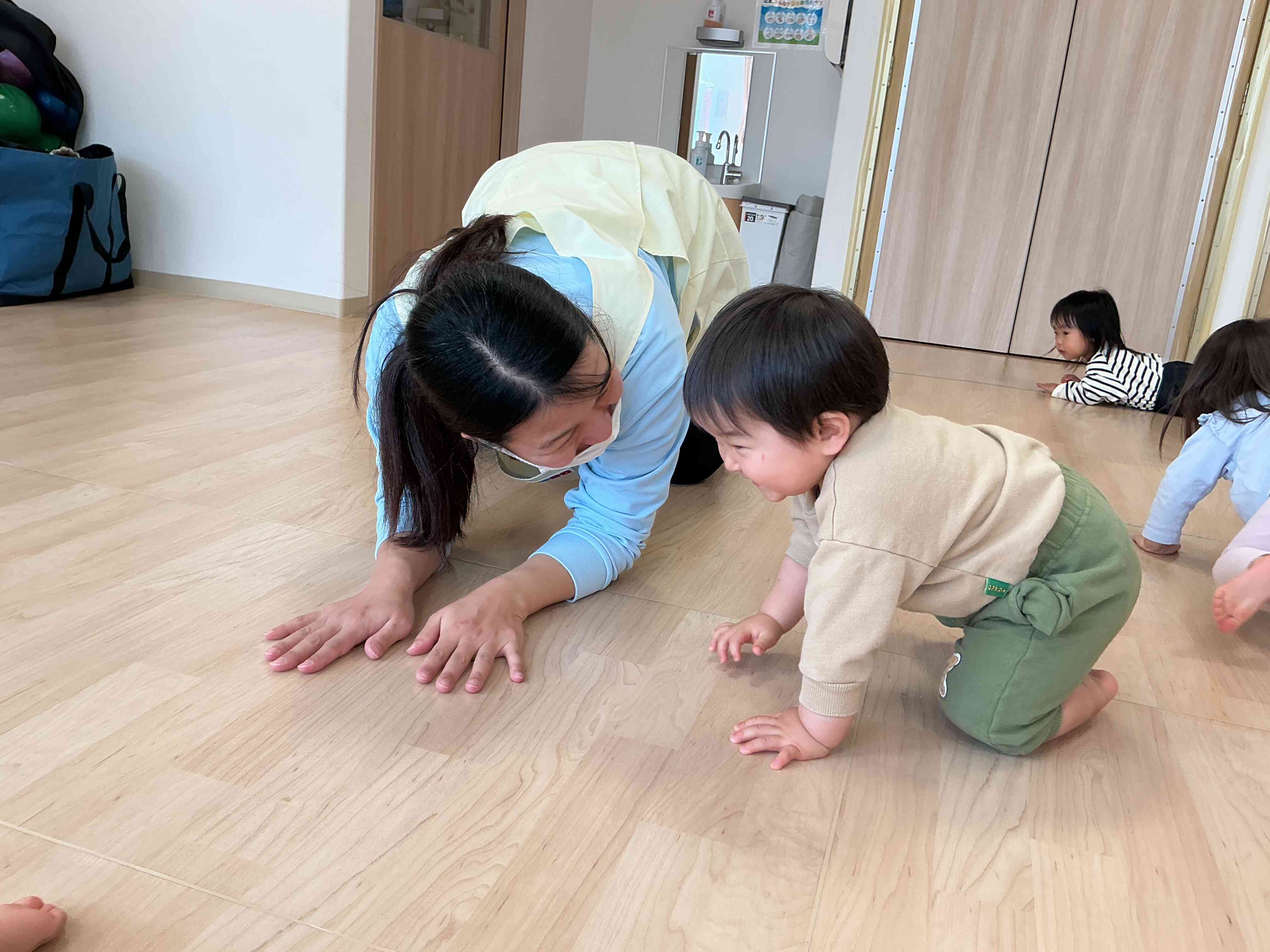 亀さんになりきって動いたよ⭐︎