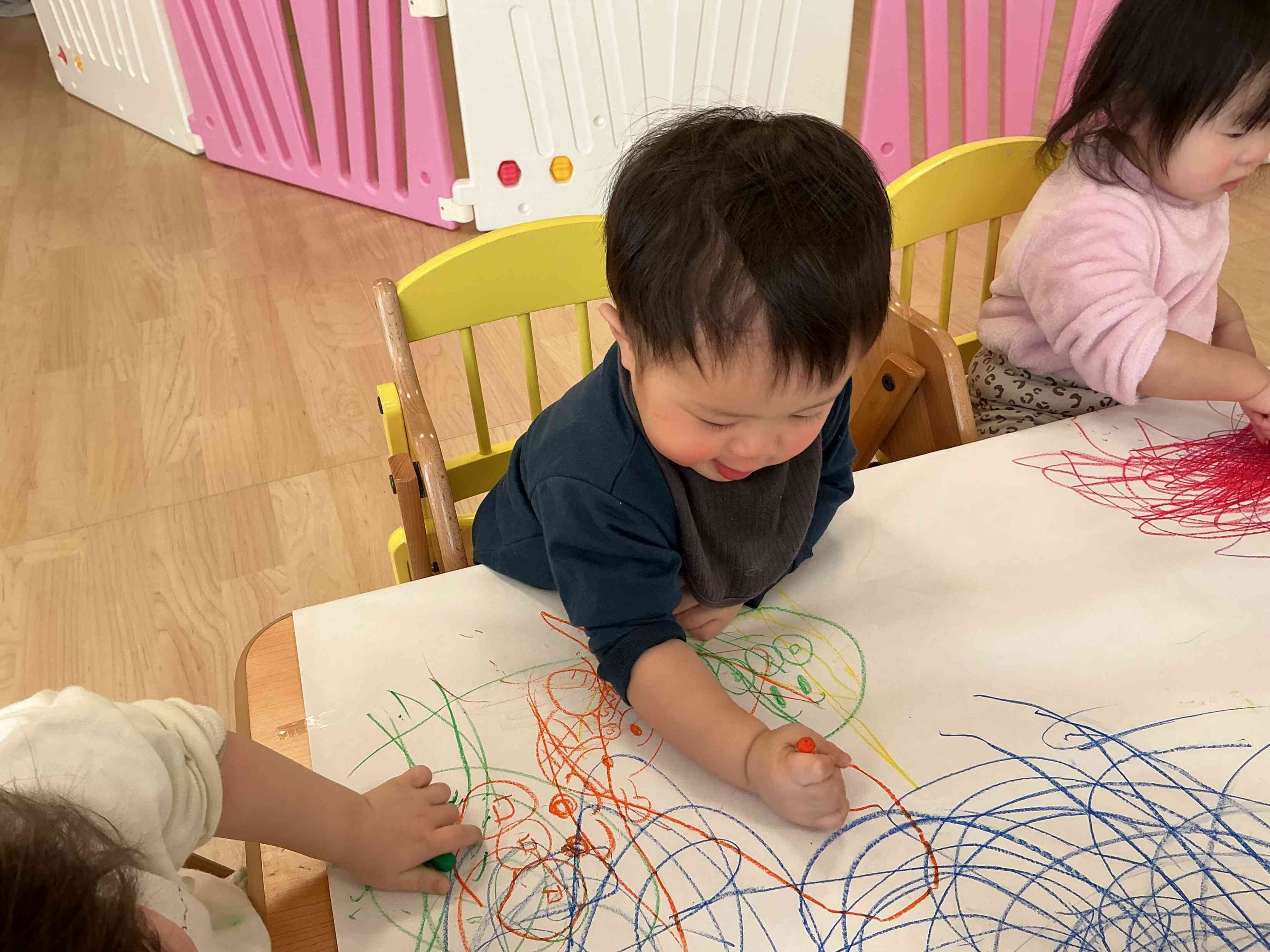 ぐるぐる~ダイナミックに描いたよ!!