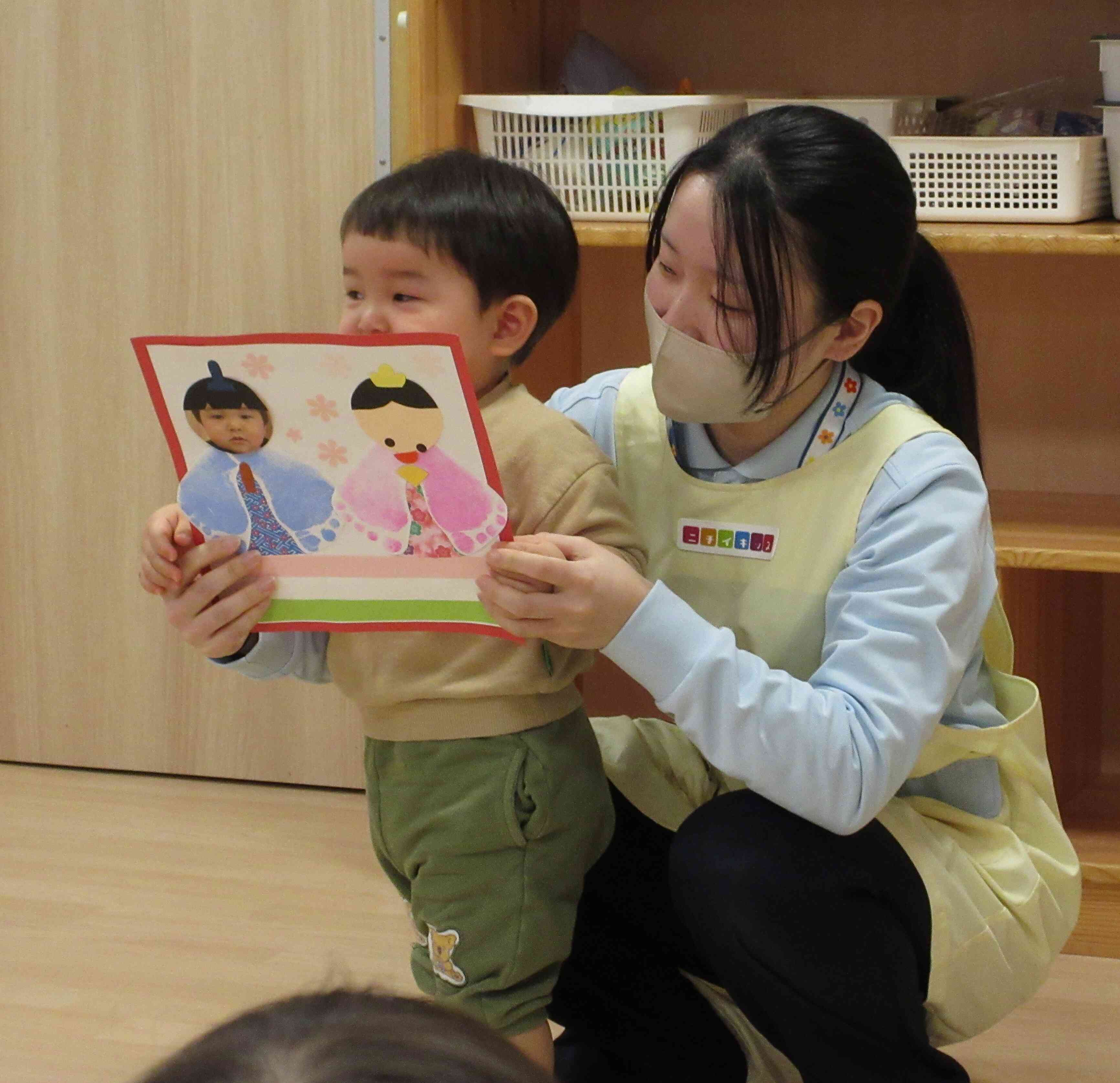 ひよこ組（０歳児クラス）のお雛様！