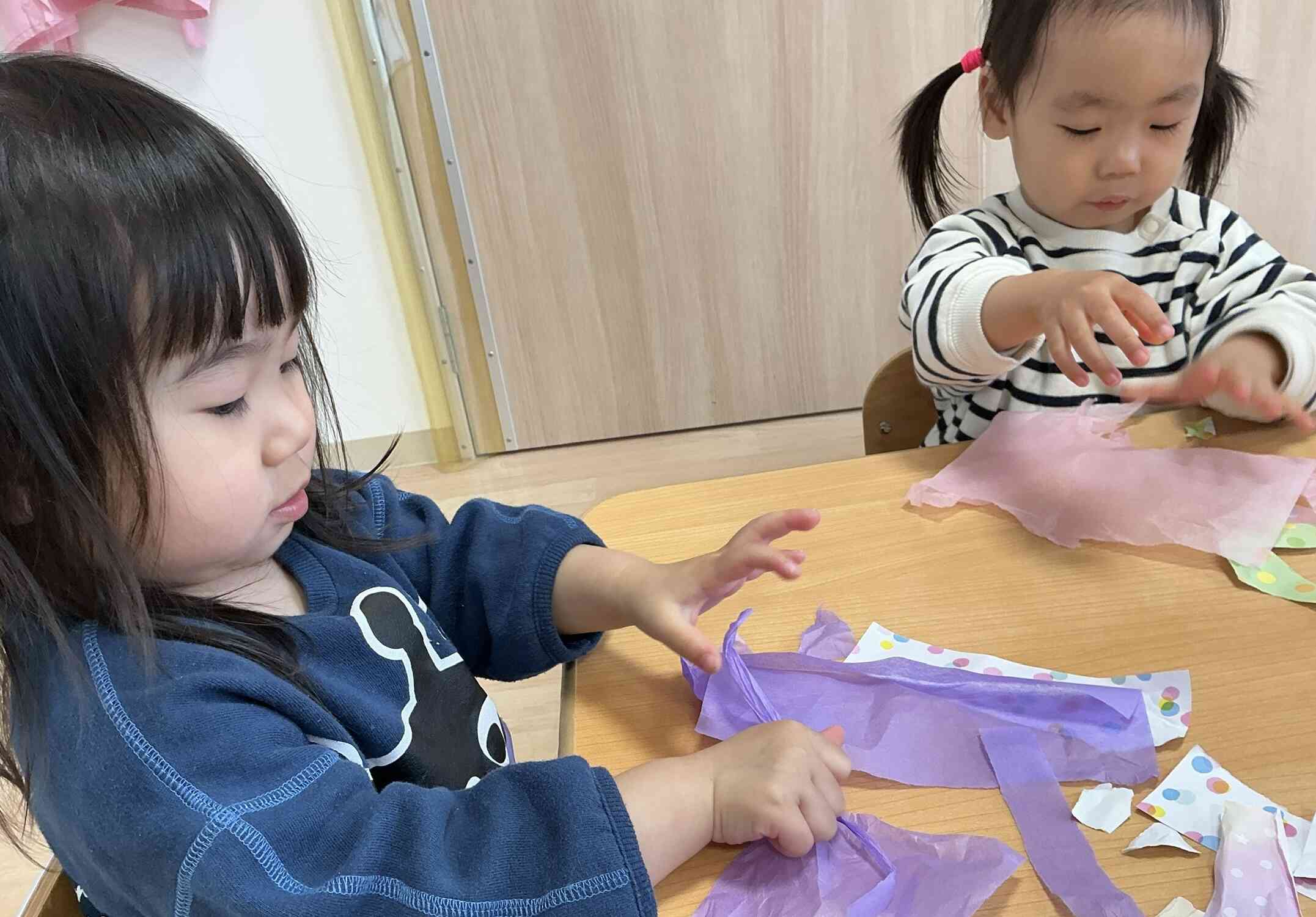 折り紙ビリビリ〜