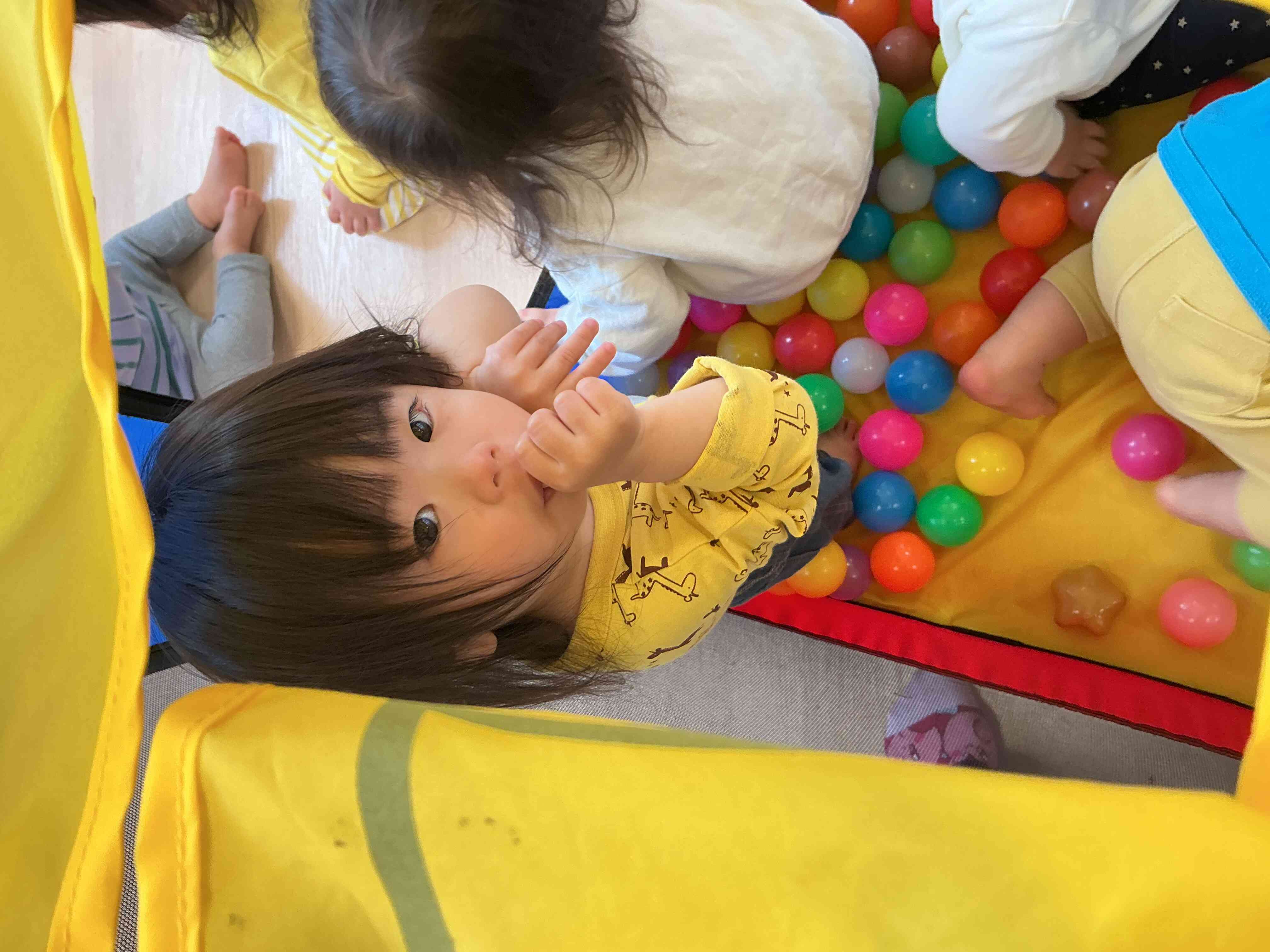 みんなでぎゅうぎゅうボール遊び⭐︎