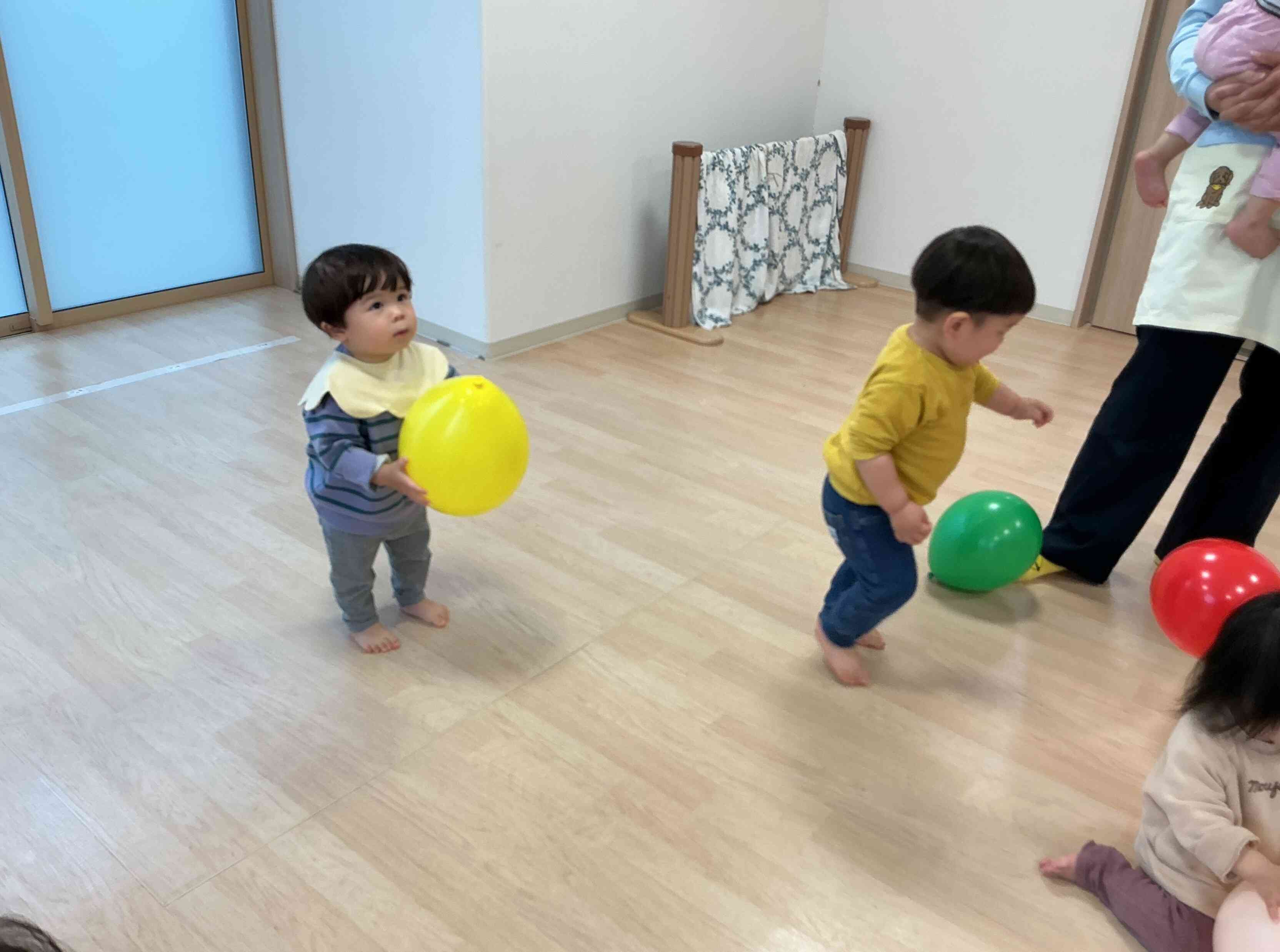 風船遊びもしたよ♪