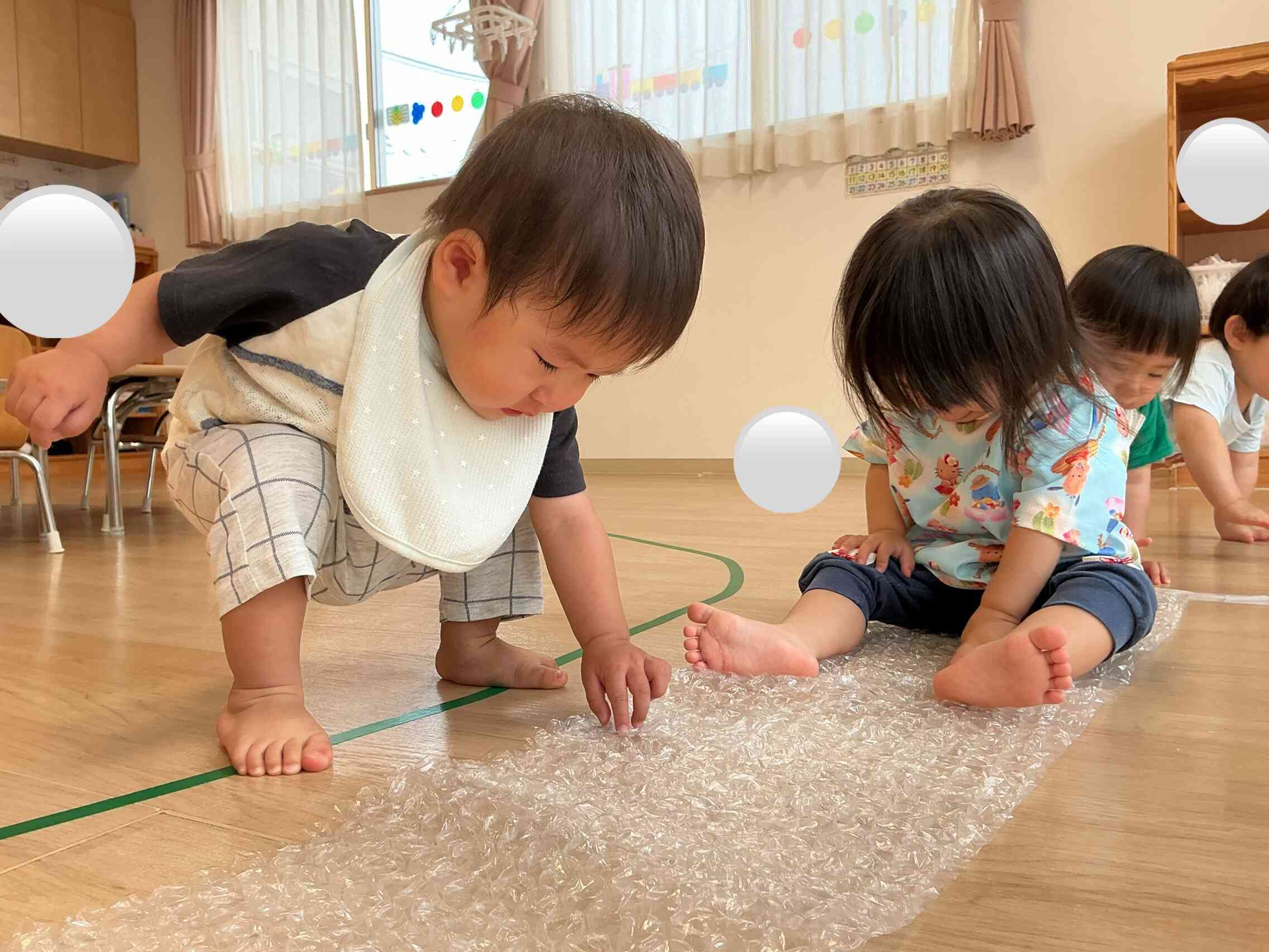 7月あひる組（１歳児）の様子