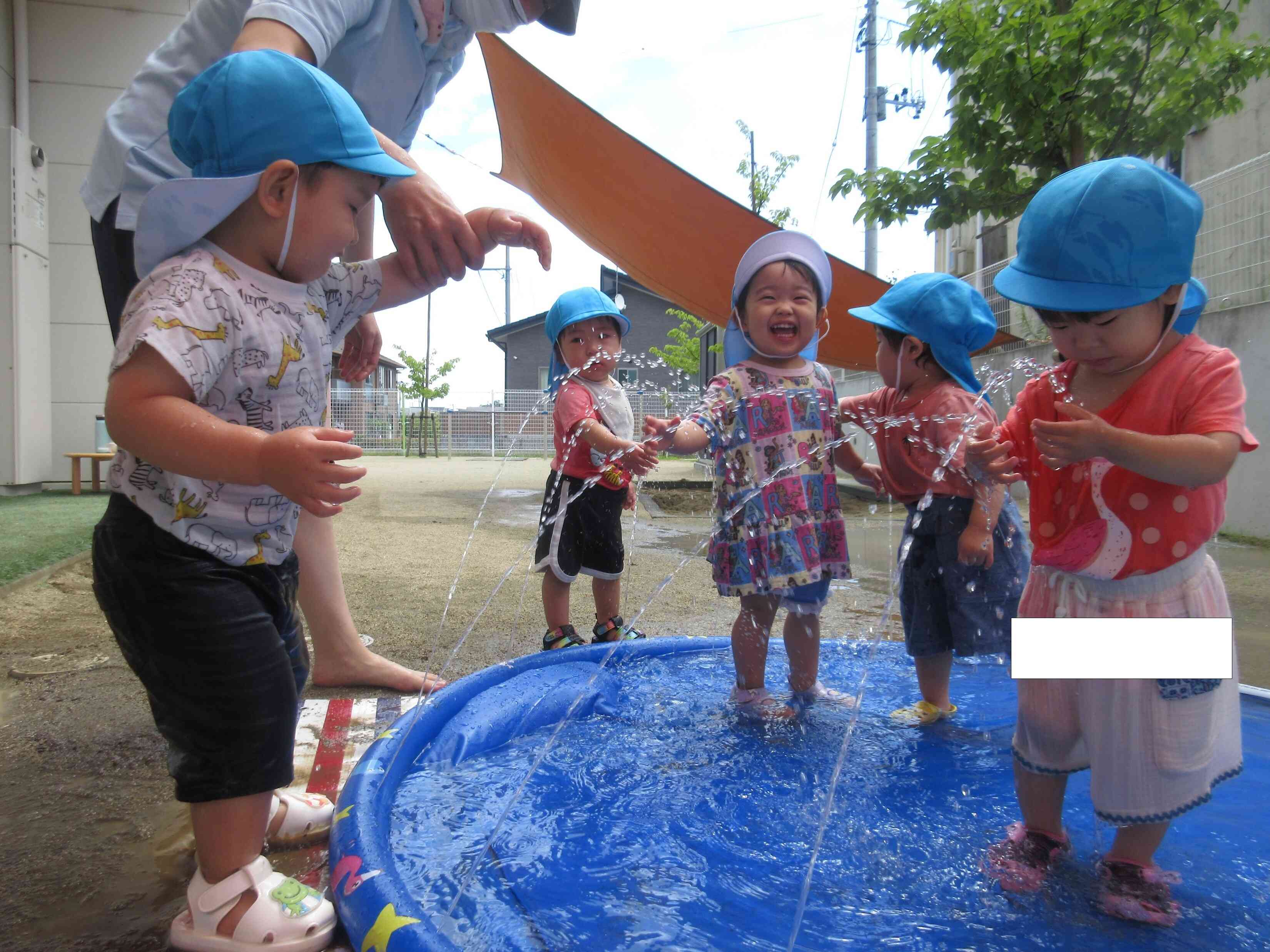 初めての水遊び☆