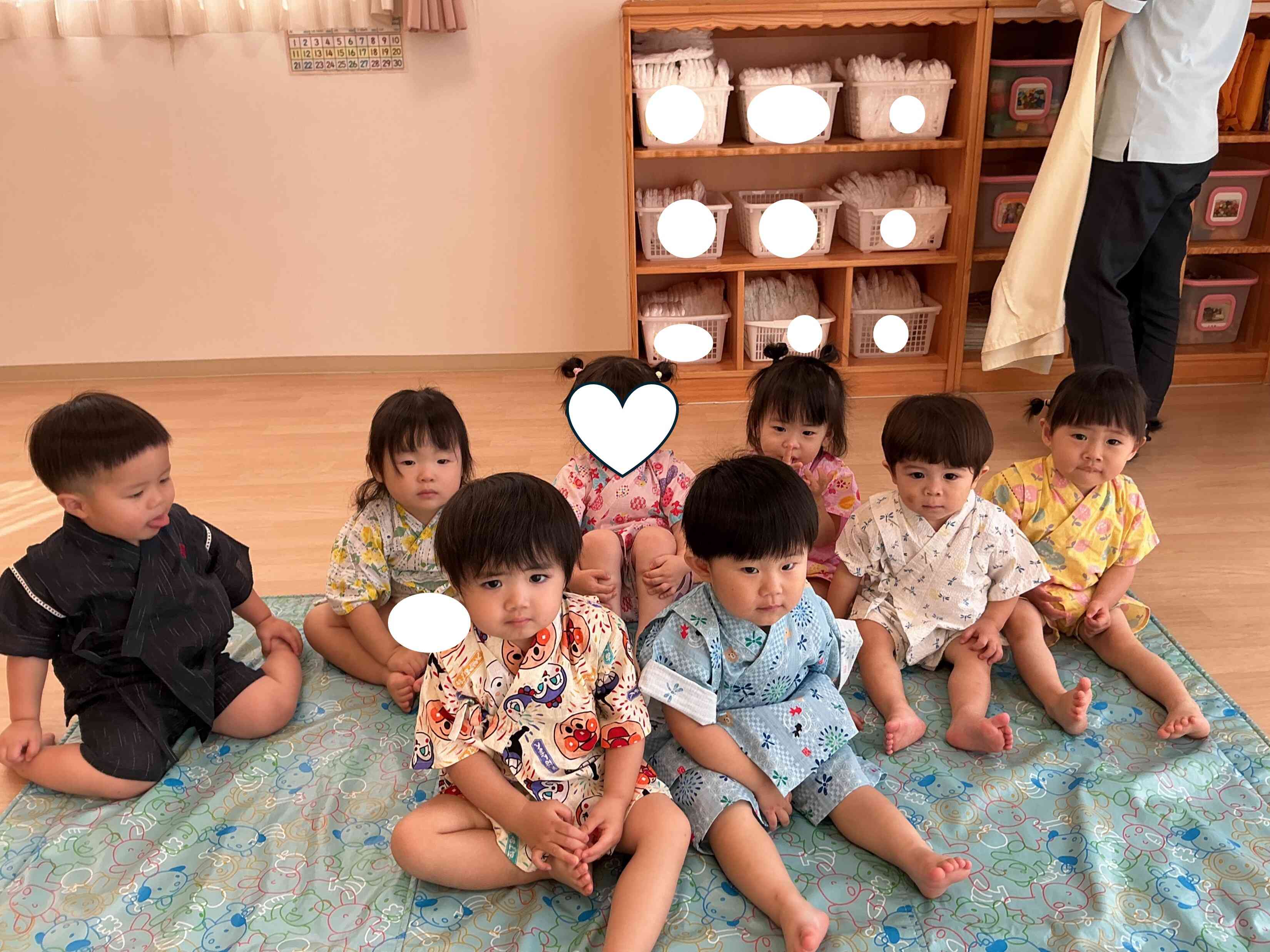 あひる組（１歳児）～楽しい夏まつり～