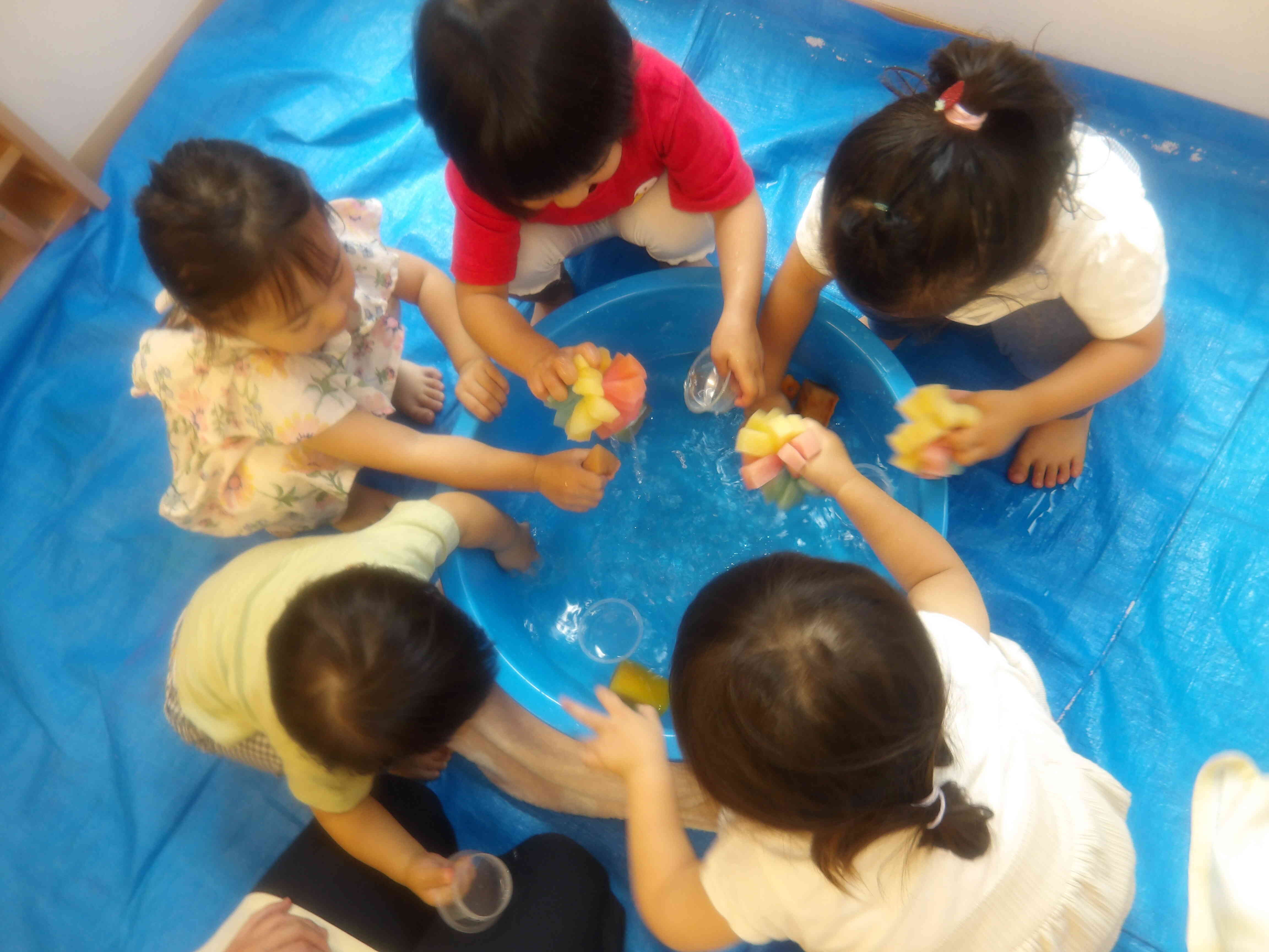 水遊びが始まったよ！