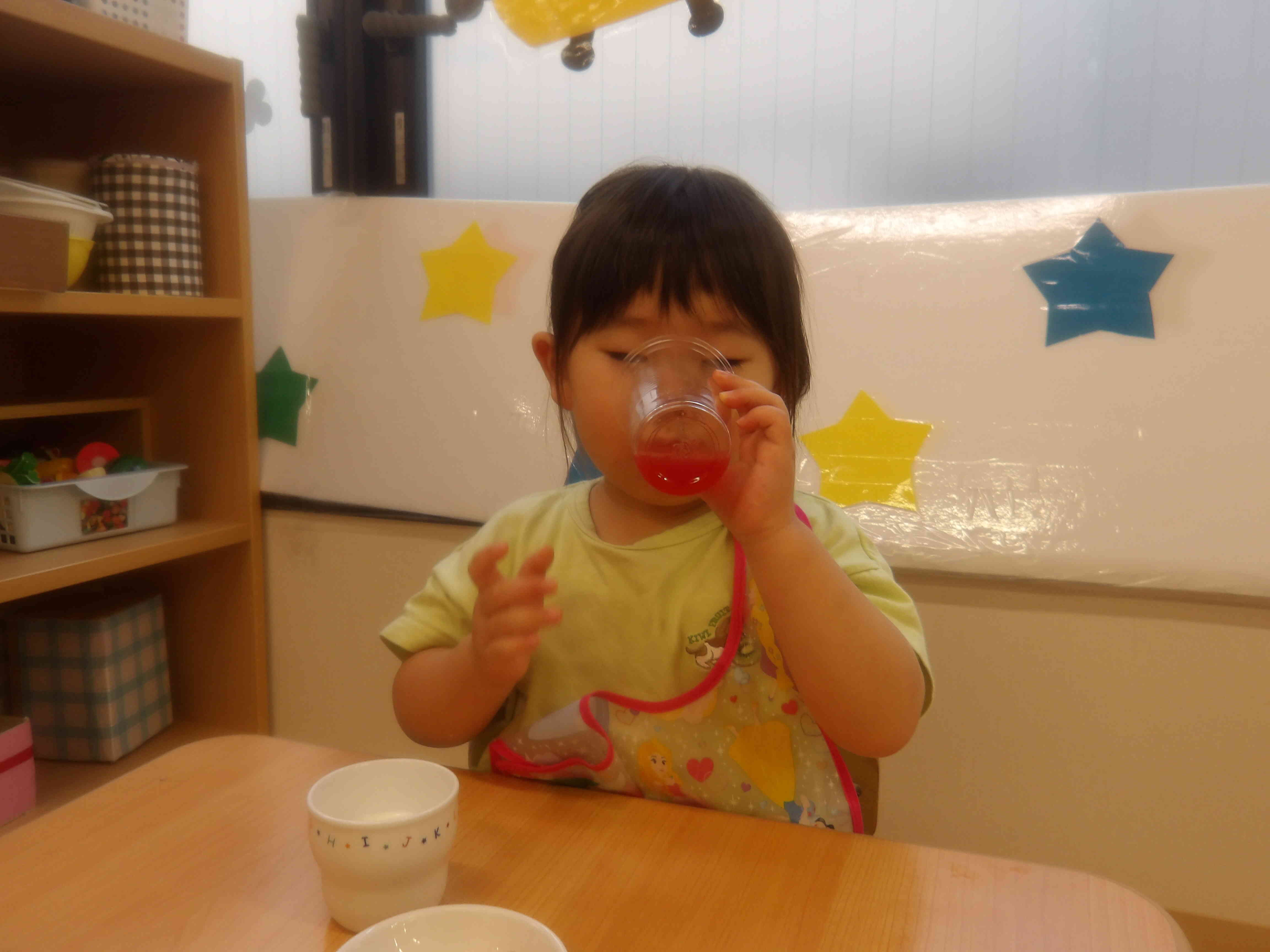 すいかジュースのできあがり♡