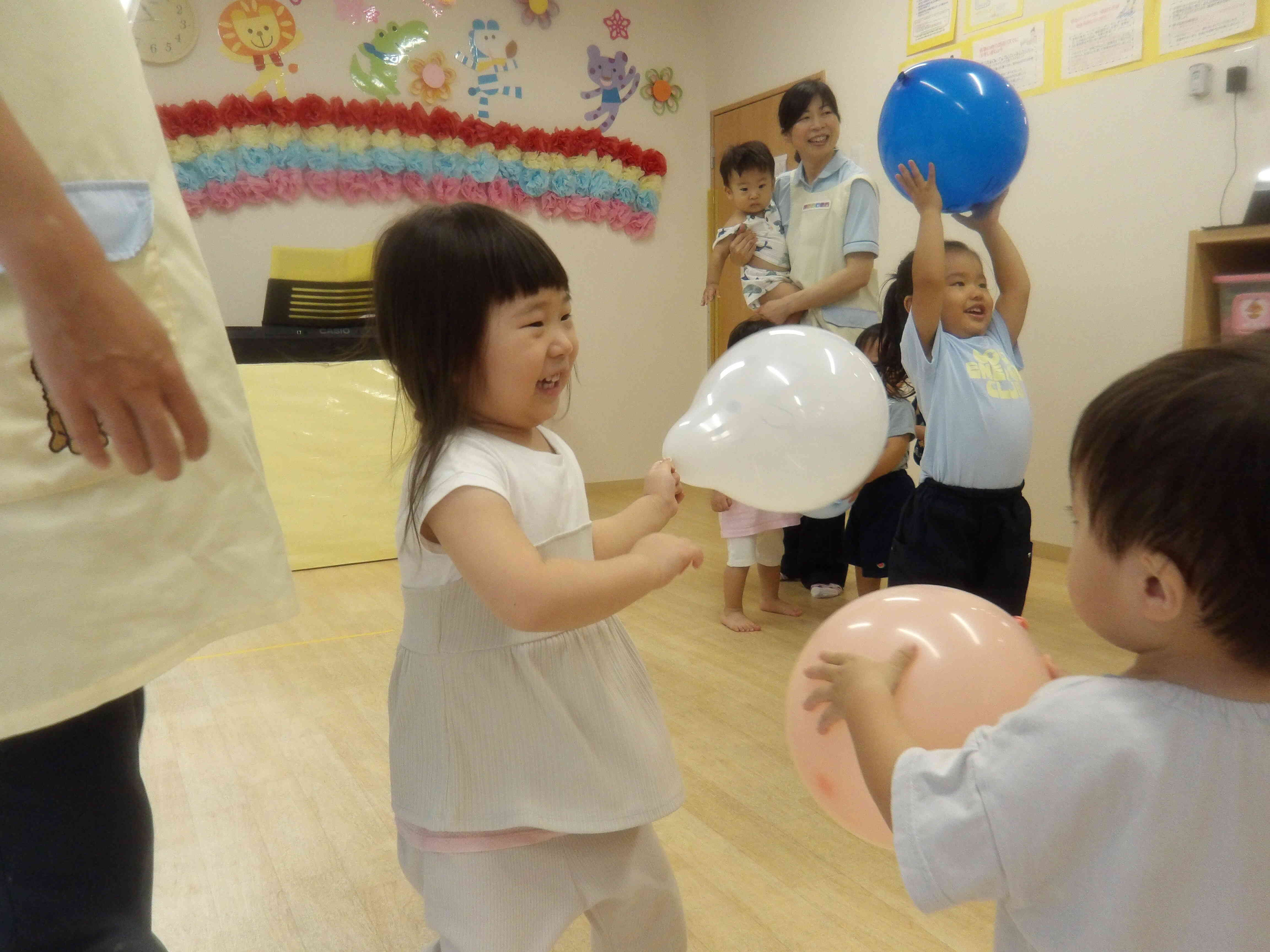 ふうせんあそびをしたよ♪