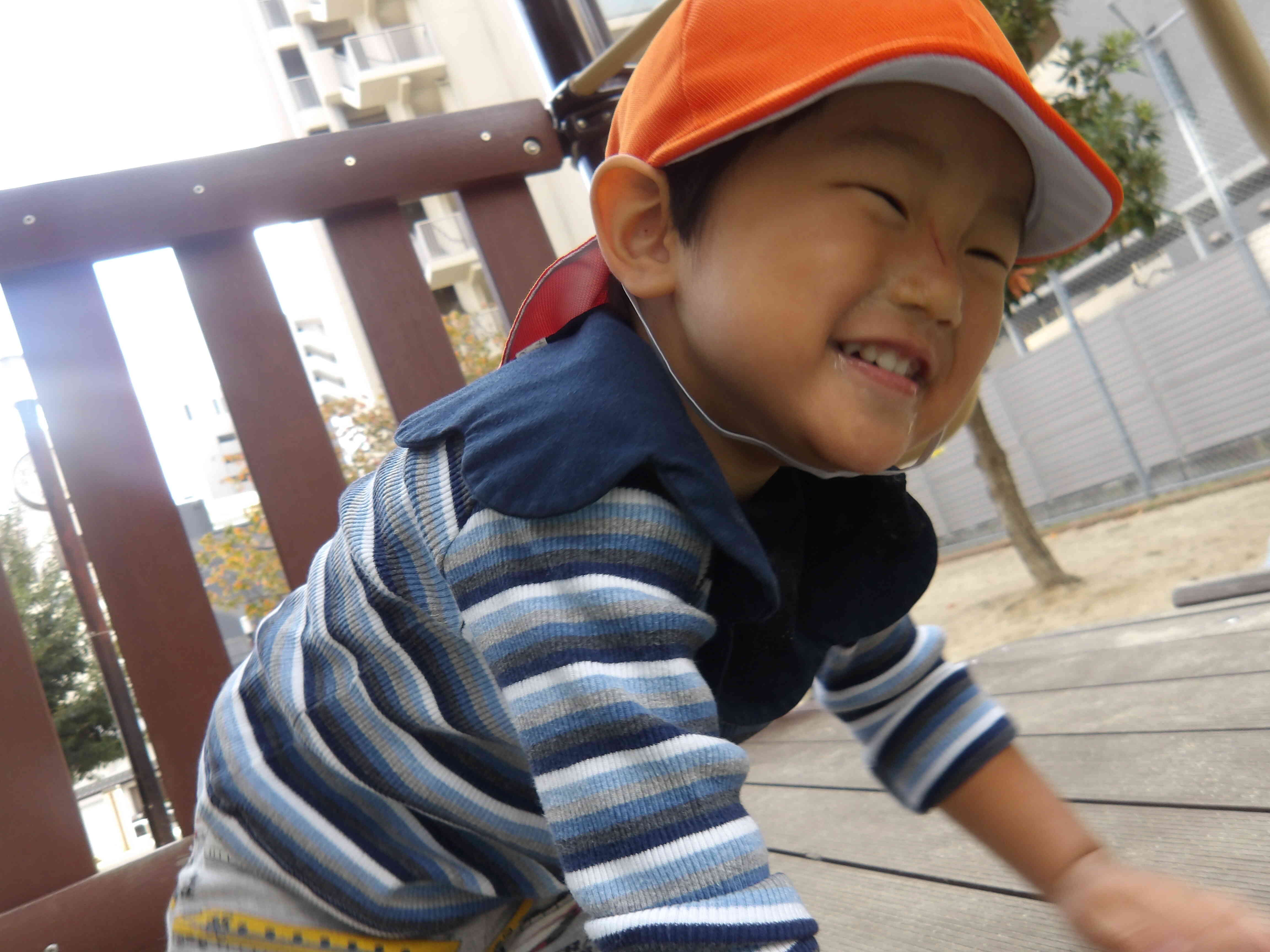 滑るの楽しいな♪