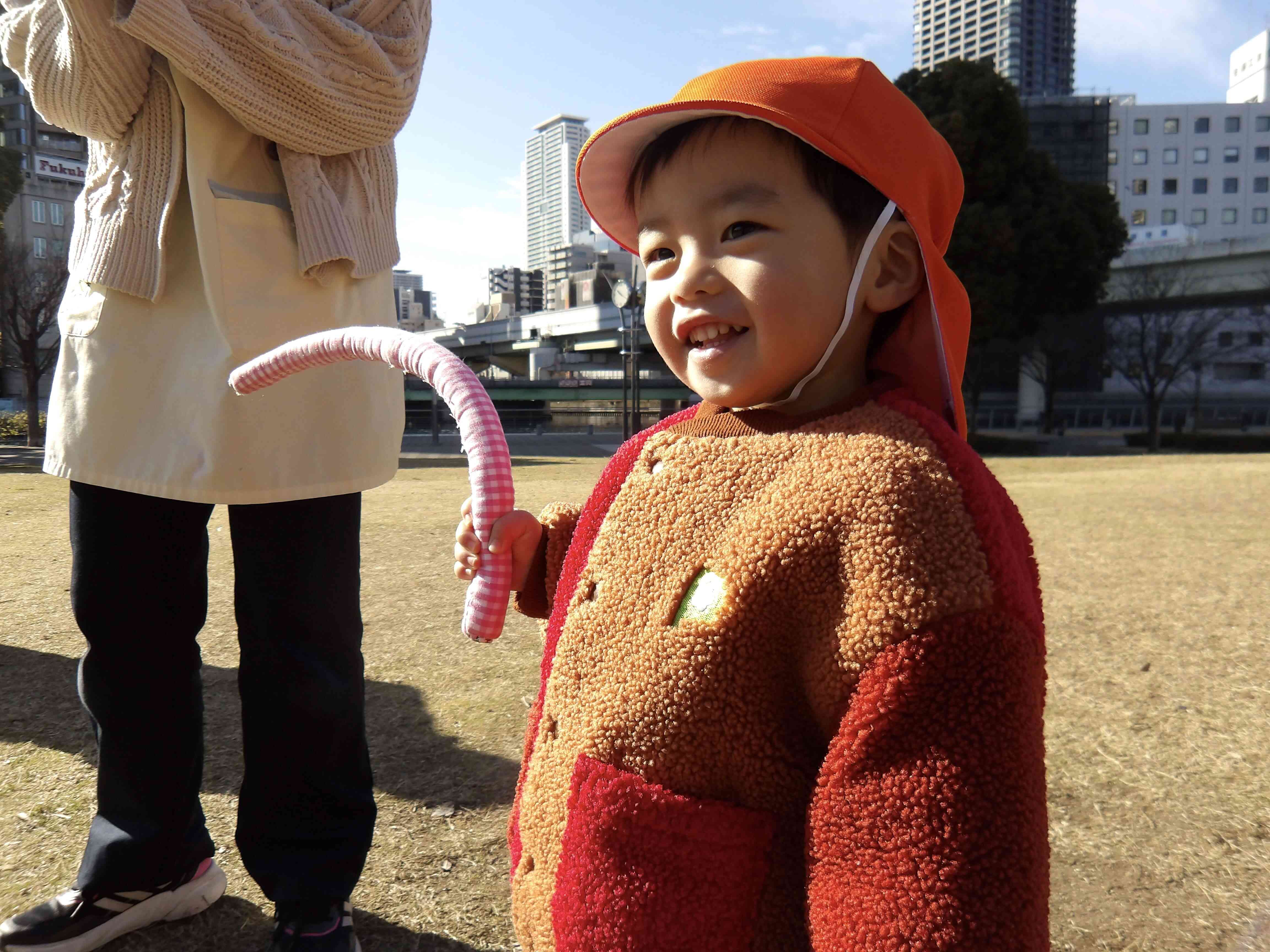 しっぽとったよ〜！