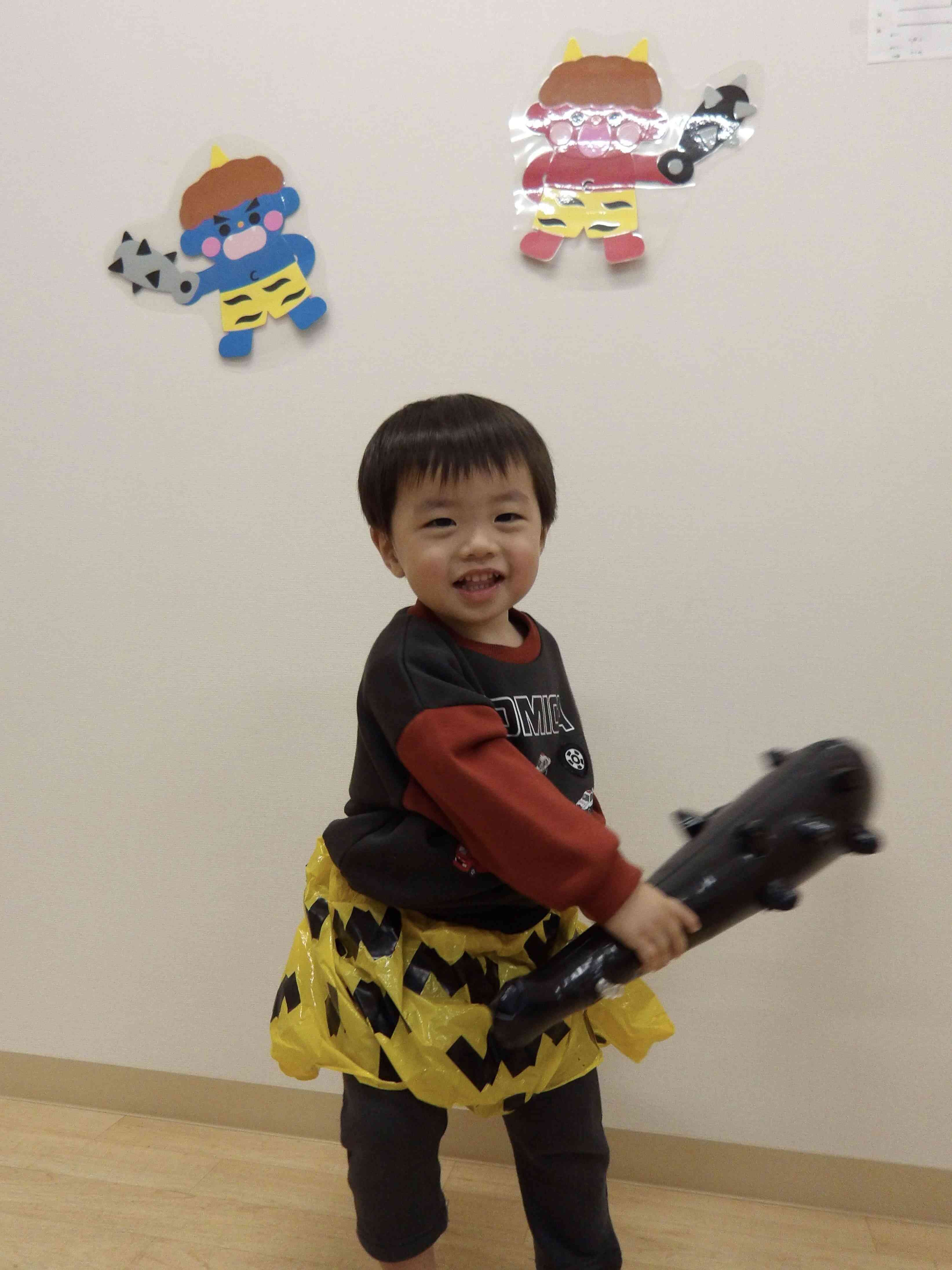 鬼のパンツ、カッコいい☆