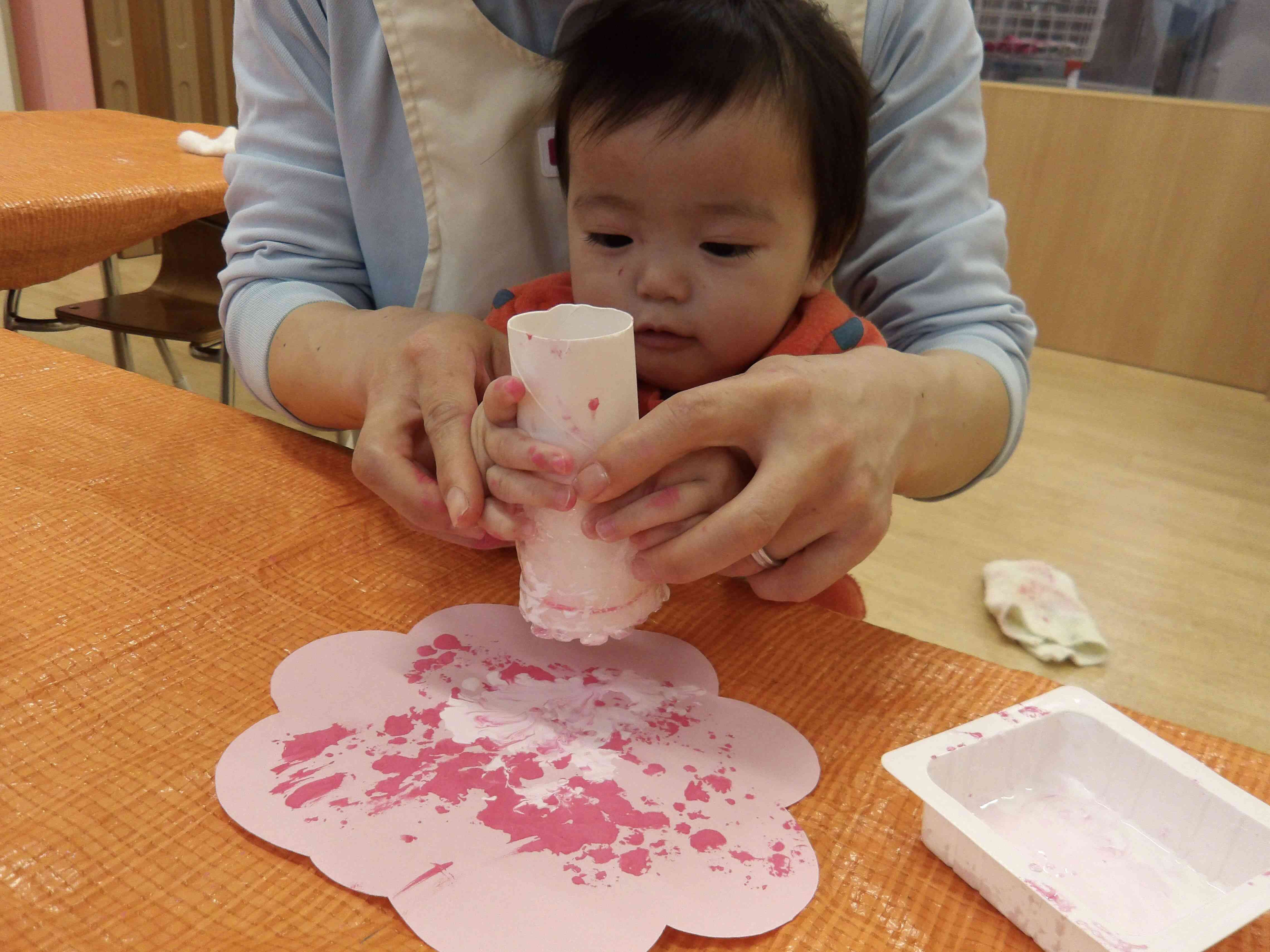 桜の製作をしたよ！