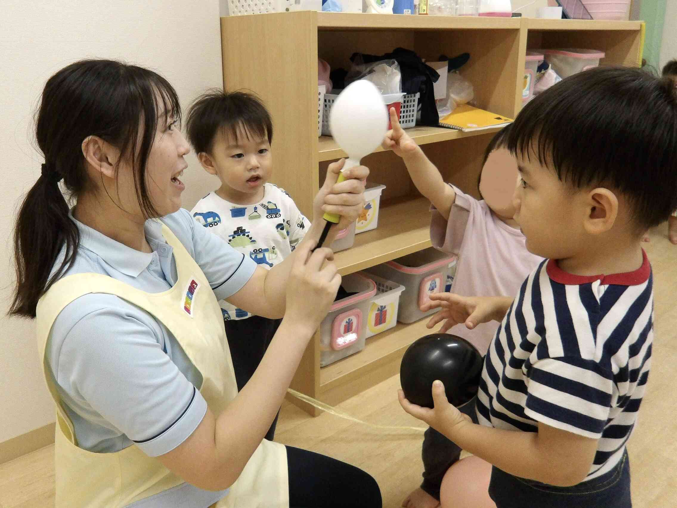 風船大きくなるかな？