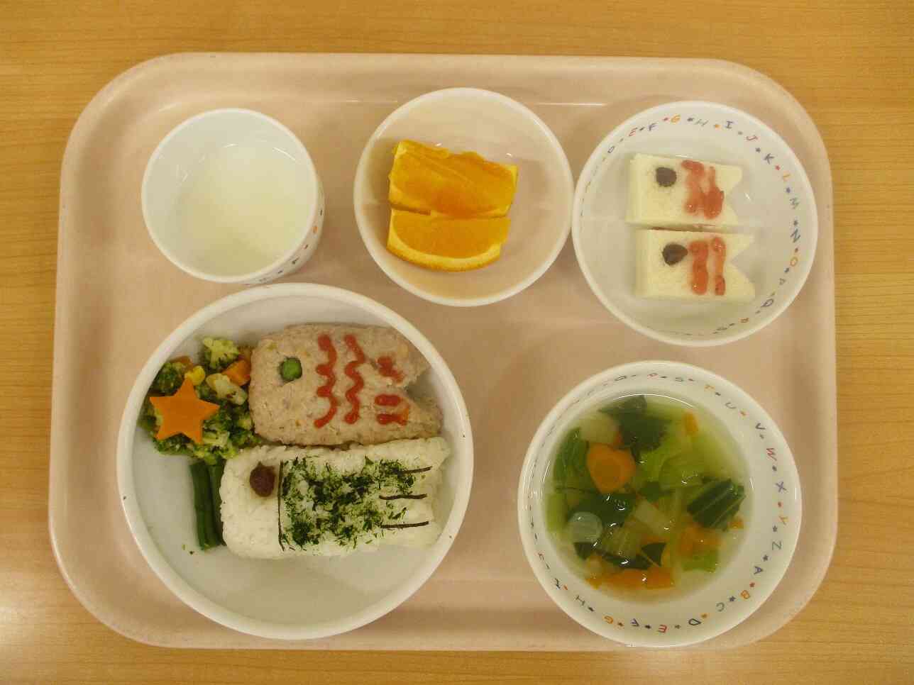 こどもの日集会のメニューです