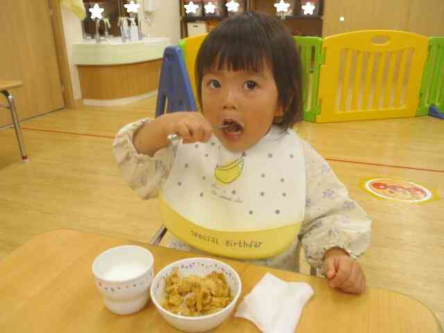 さあ！自分で作った麺をおやつで食べるよ！