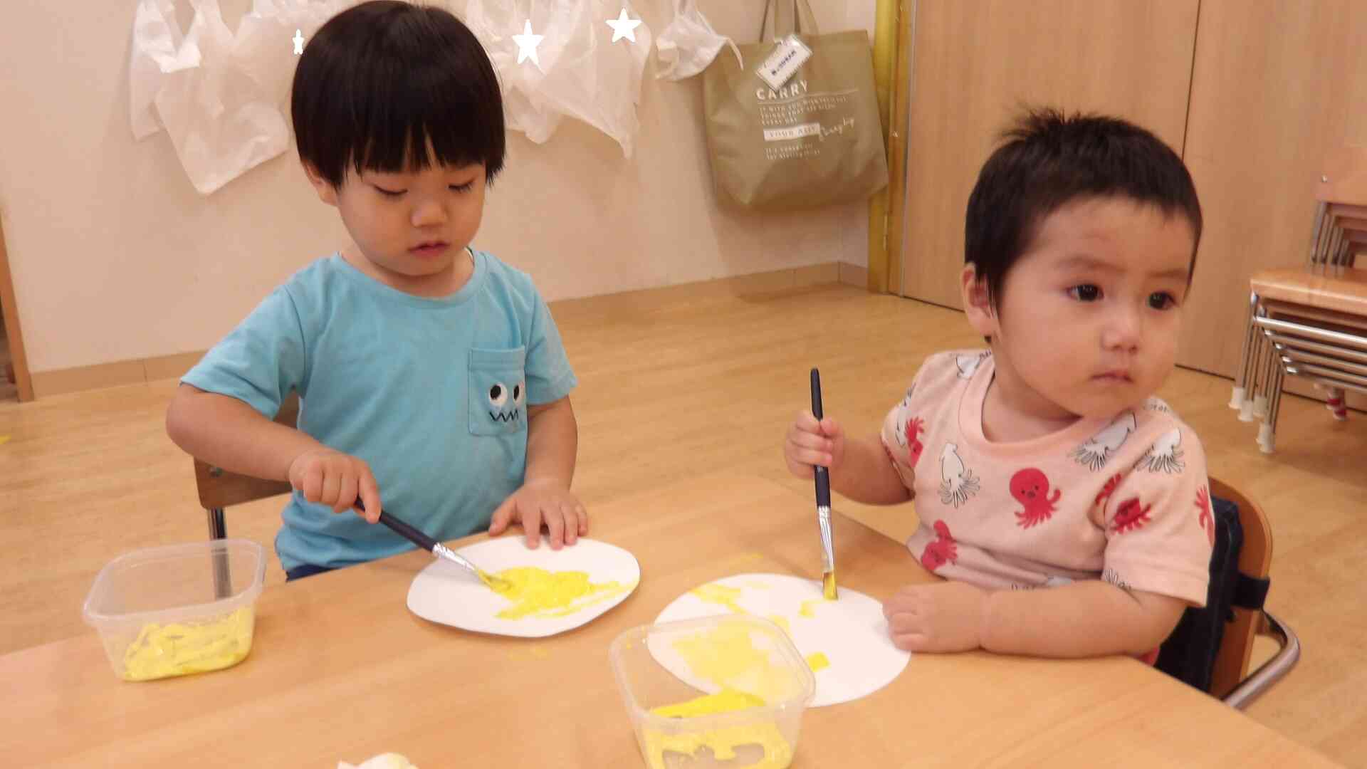 １歳児クラスさんの製作です☆