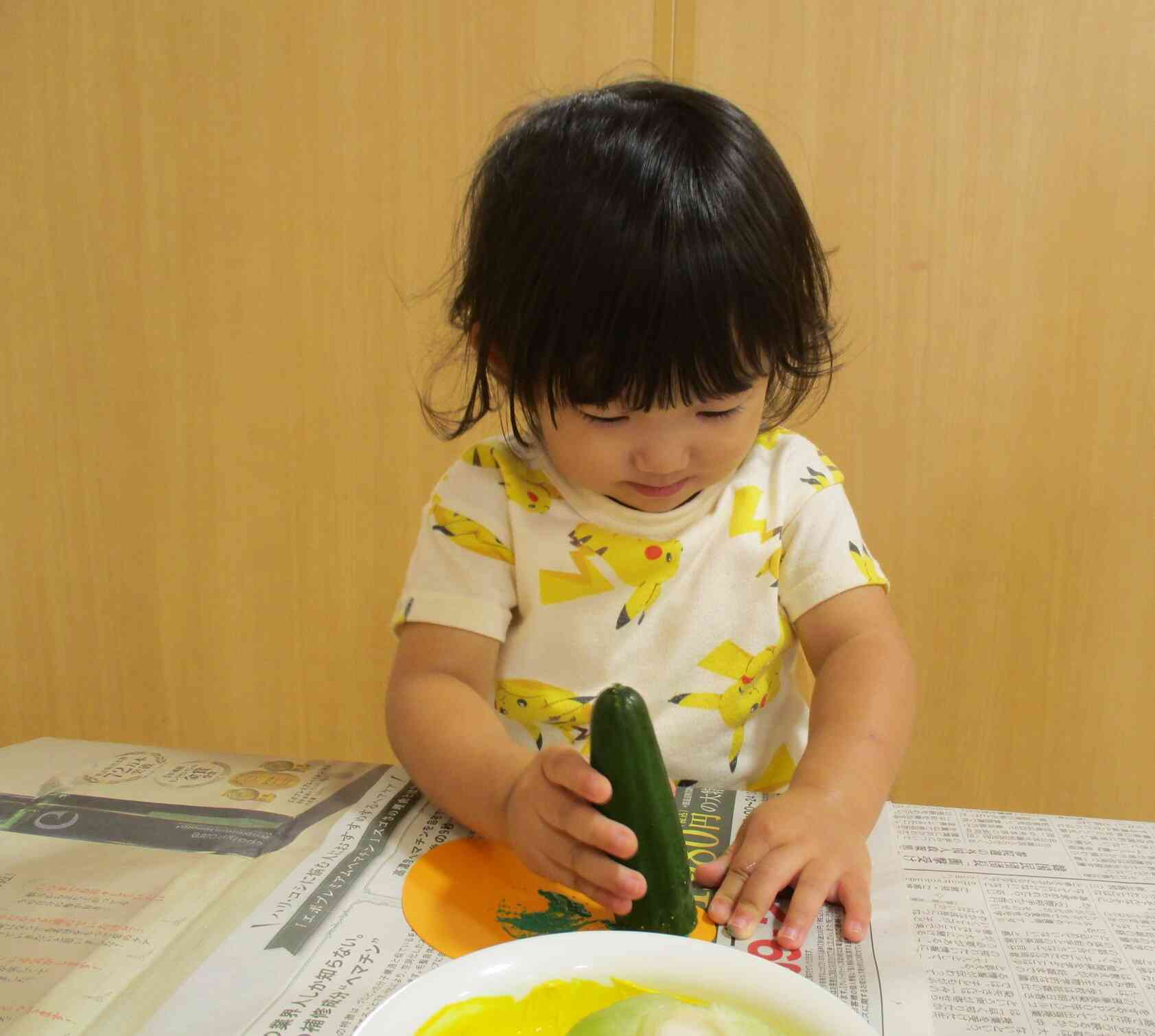 野菜スタンプ！！