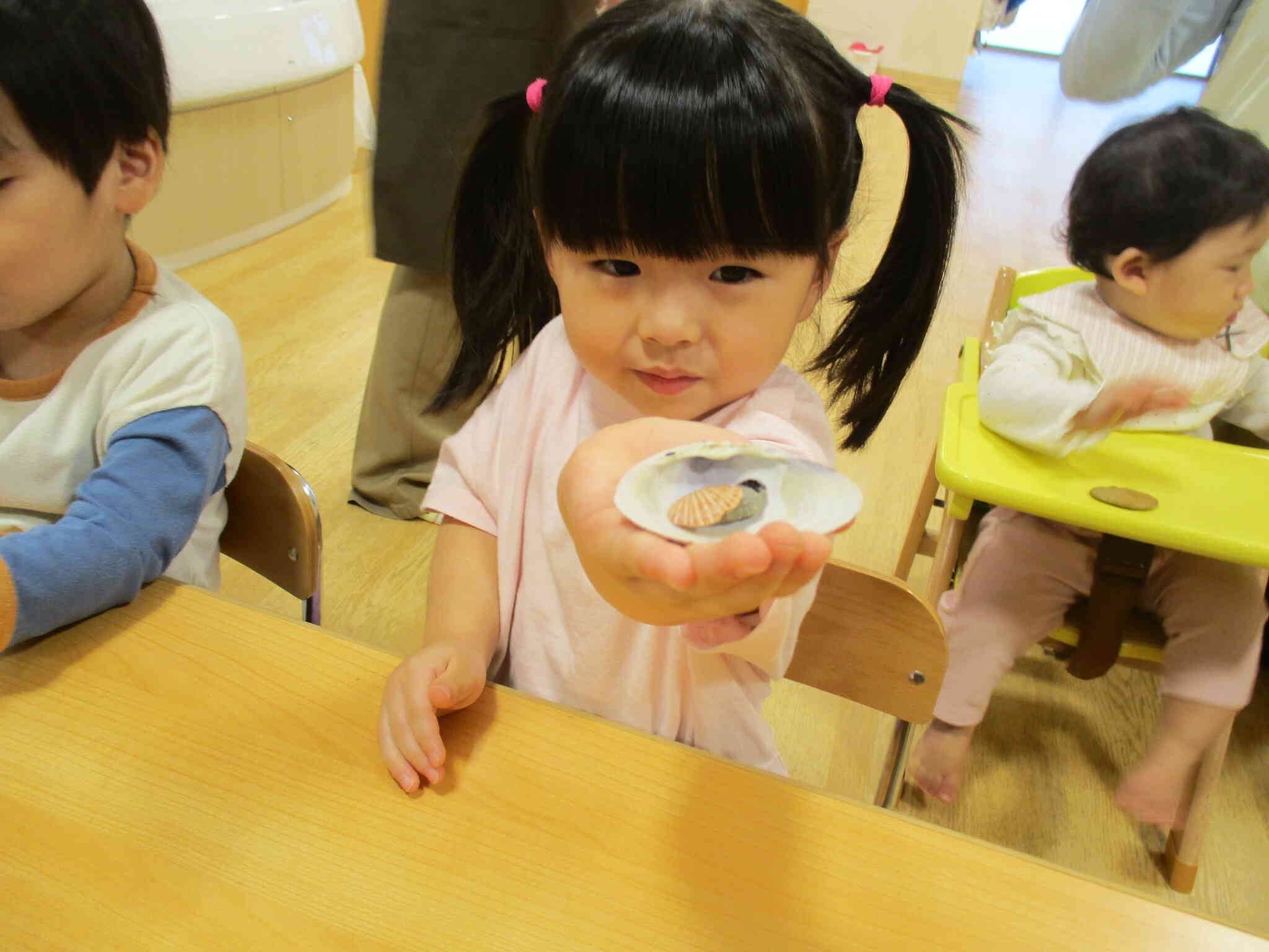 先生、見て見て！