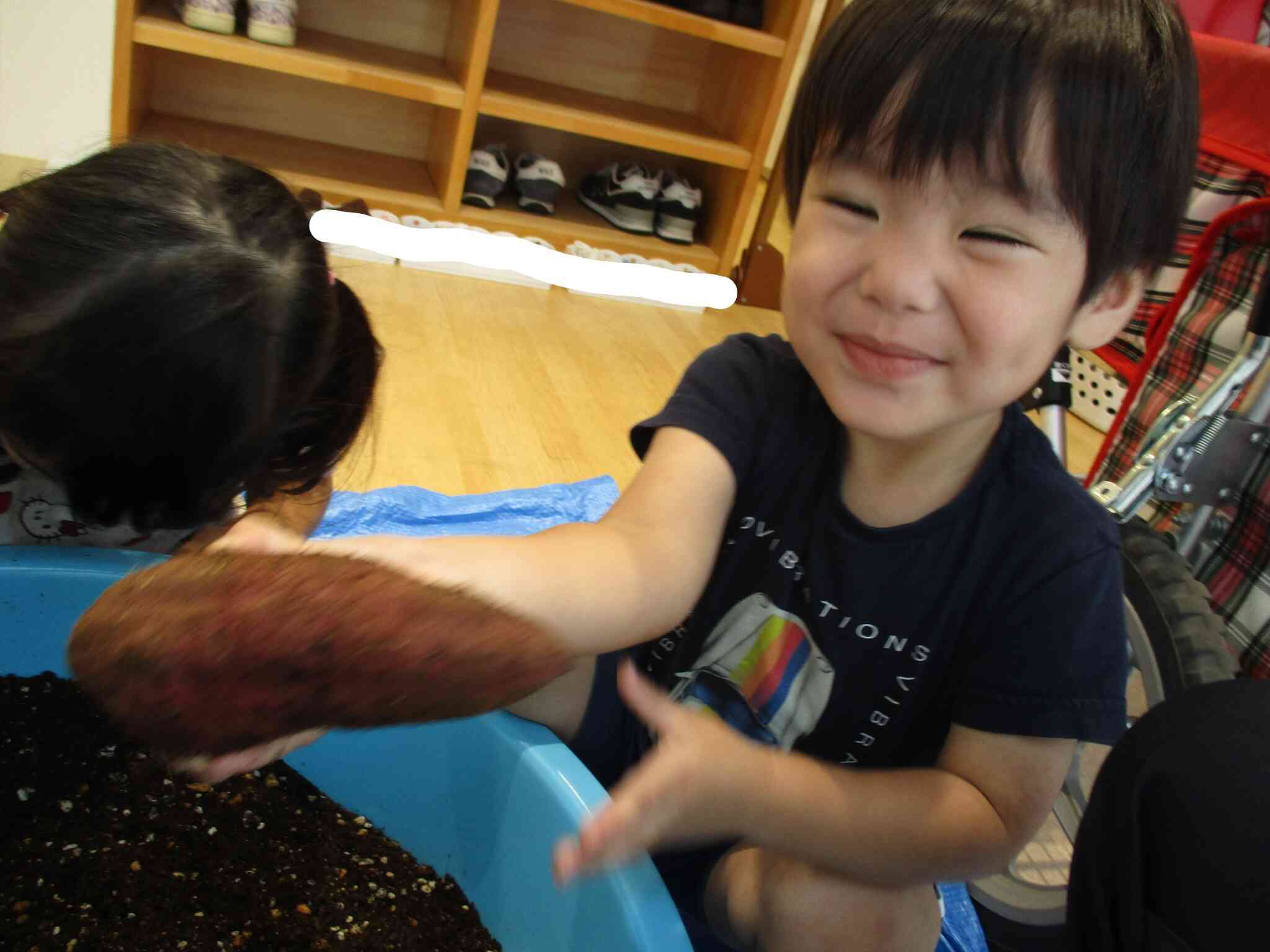 大きなおいもを見つけたよ！