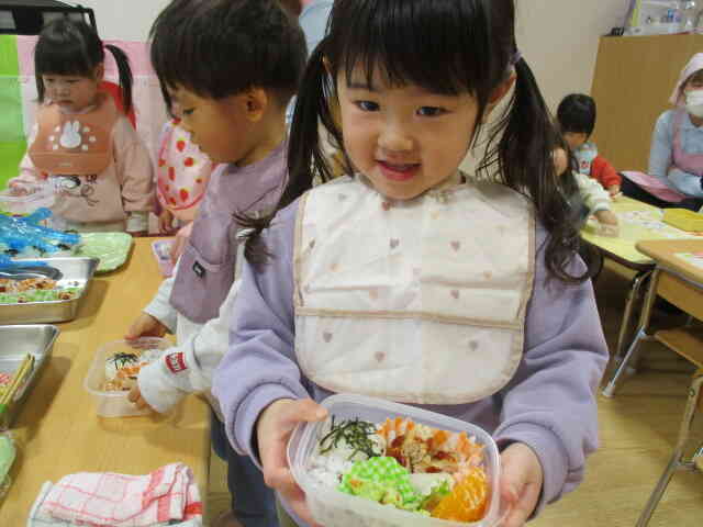 お弁当が完成しました！