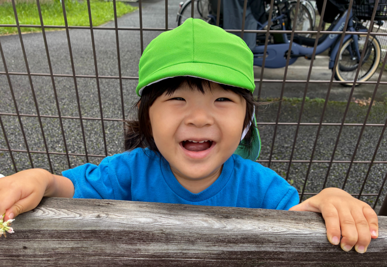 ベンチからばぁっ☆
