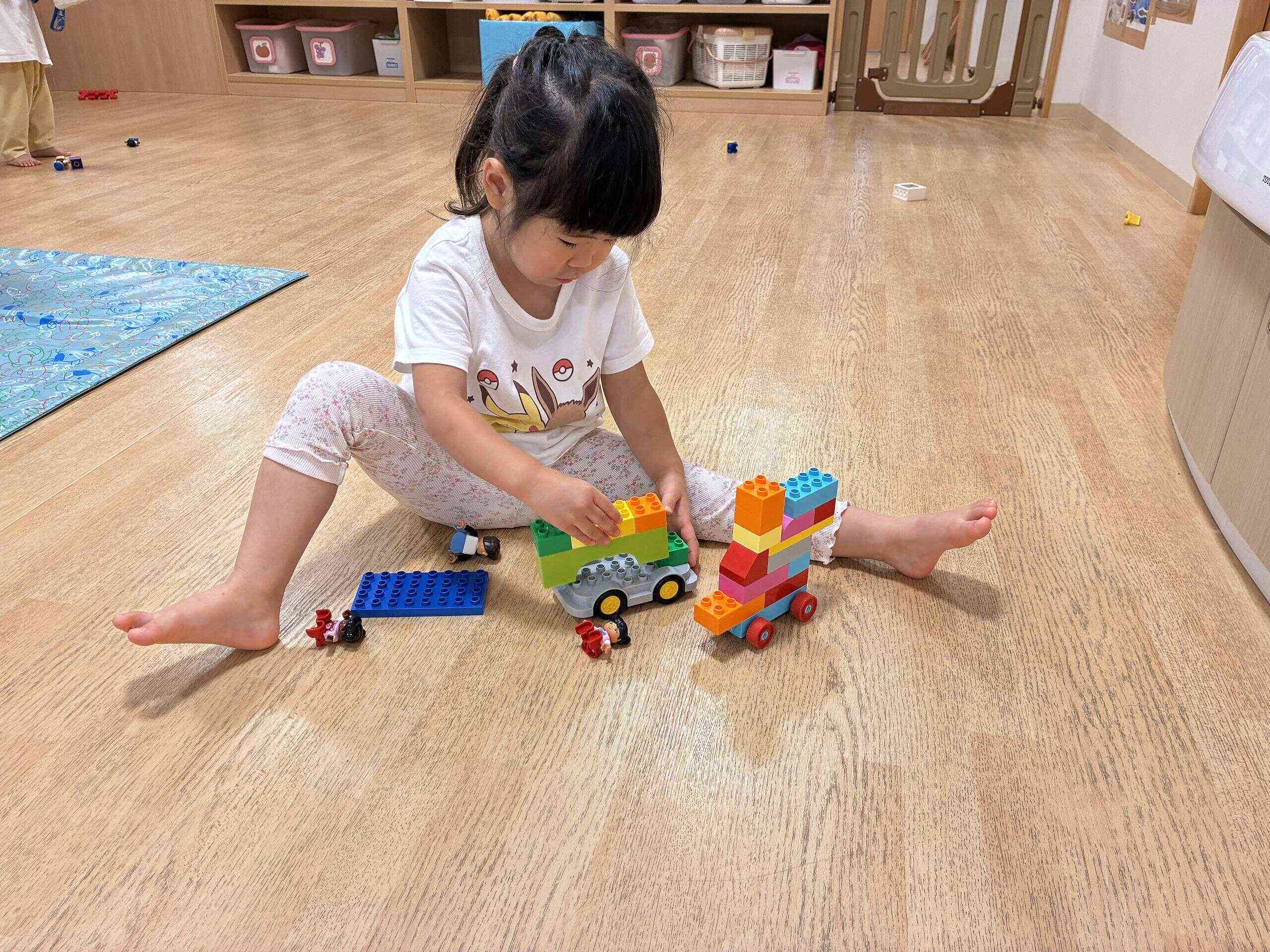 作った物を使って遊びます♪