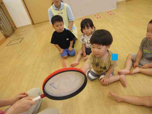 リズムに合わせて楽器を鳴らしたよ！