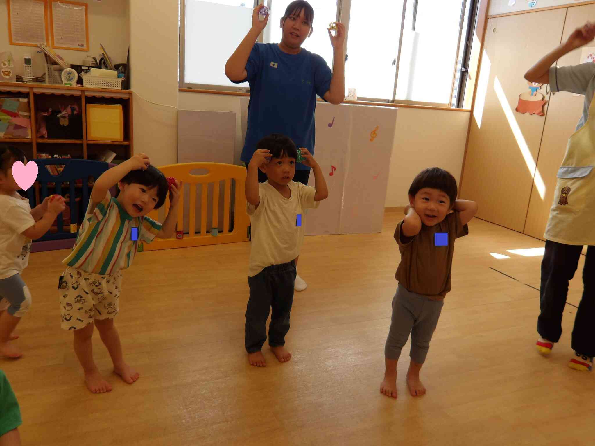 音楽に合わせてきららで音を鳴らして楽しんだよ！