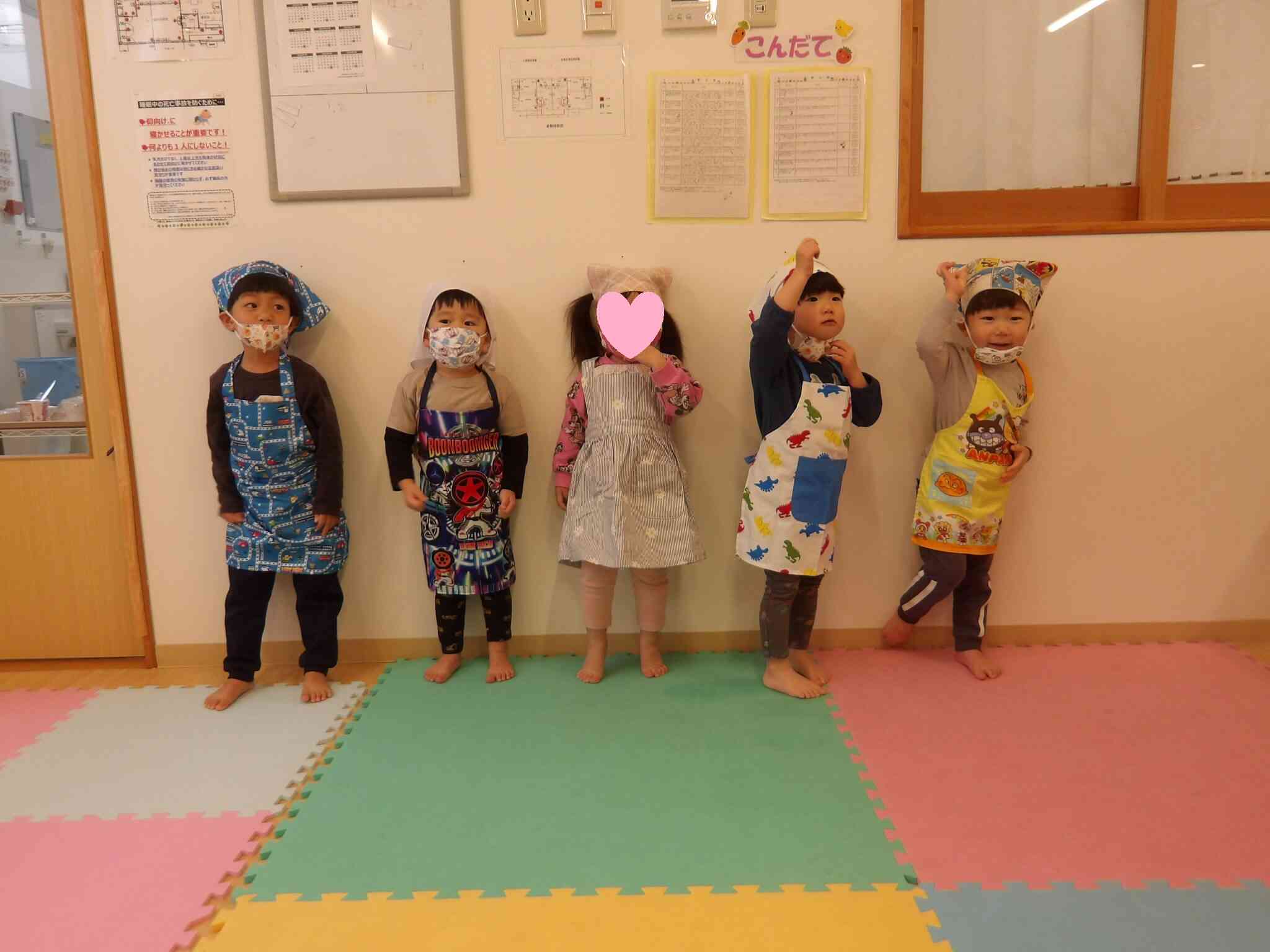 食育　ジャムサンドを作ったよ！（うさぎ組：2歳児）