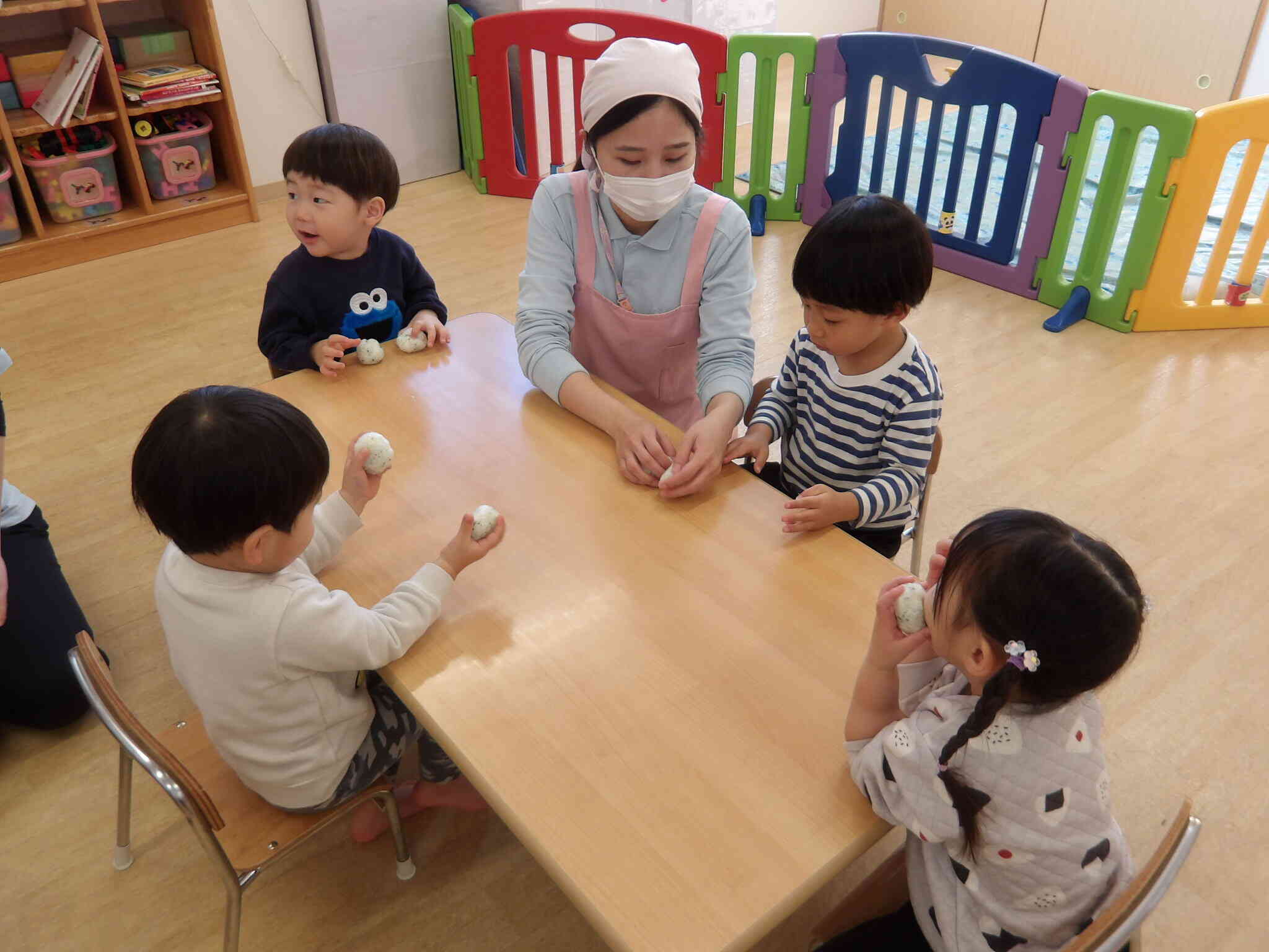 じゃーん、おにぎりできたよ