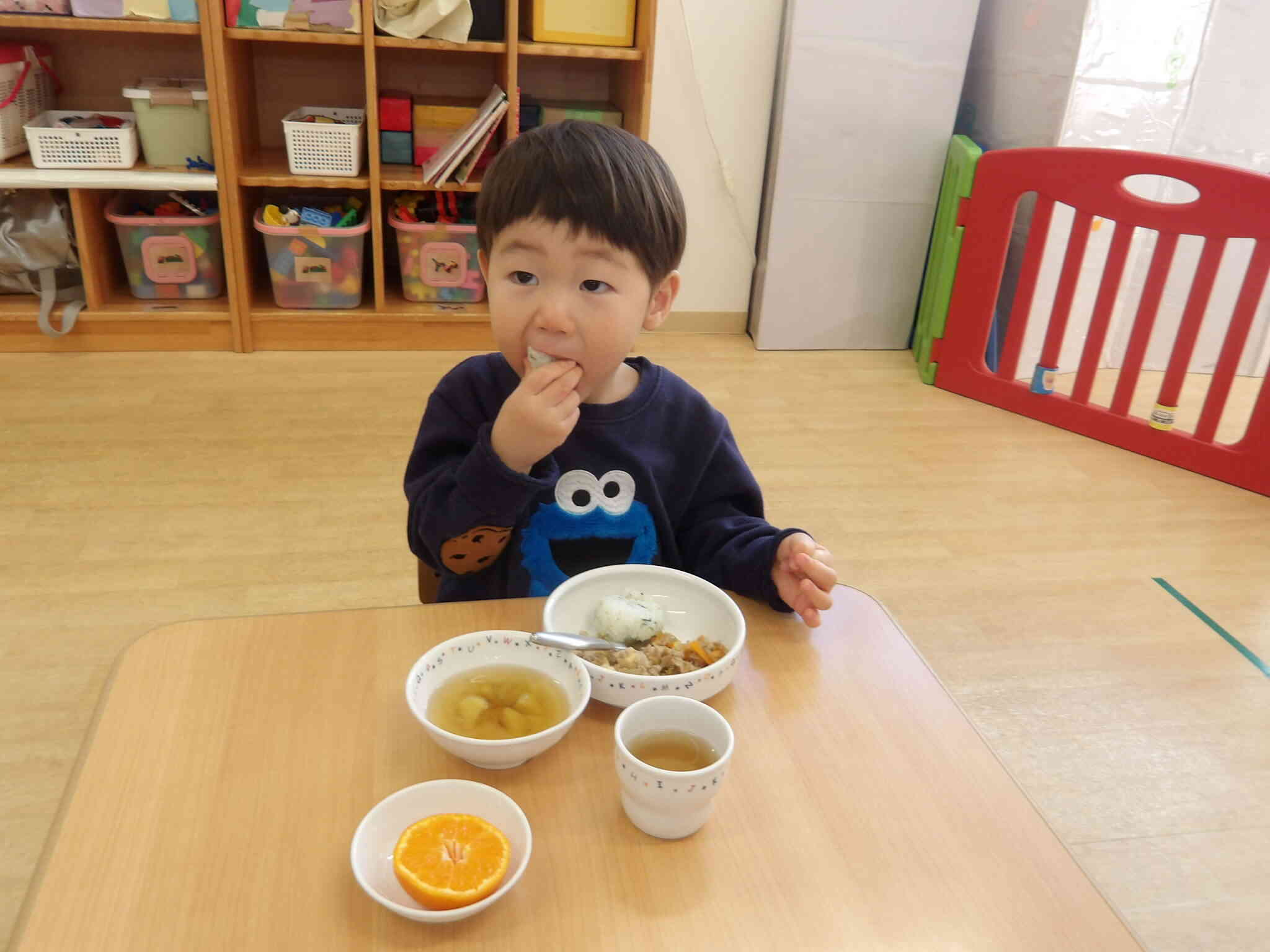 Ｓくんの作ったおにぎりおいしいな～