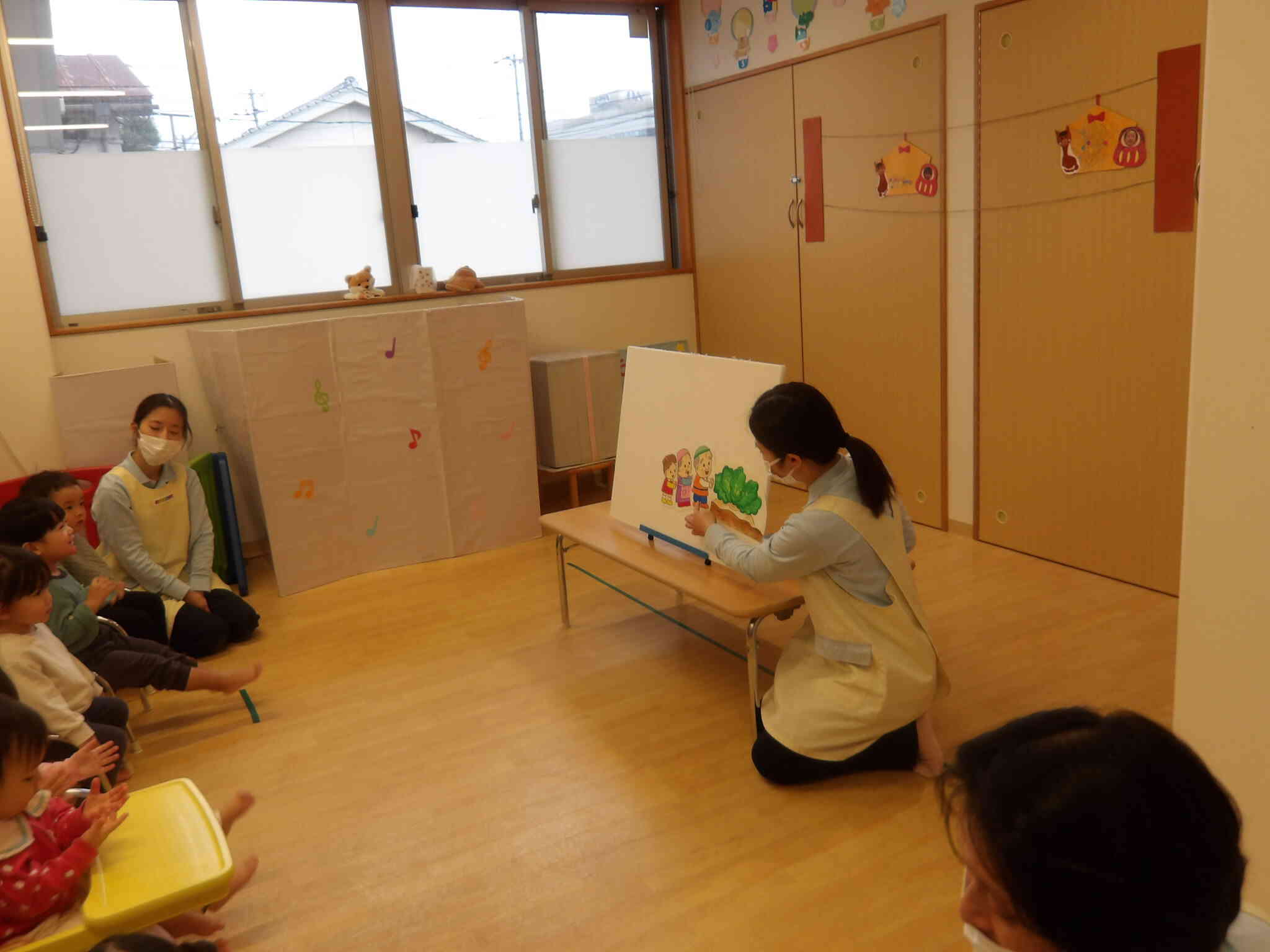 おおきなかぶのパネルシアターを見たよ　