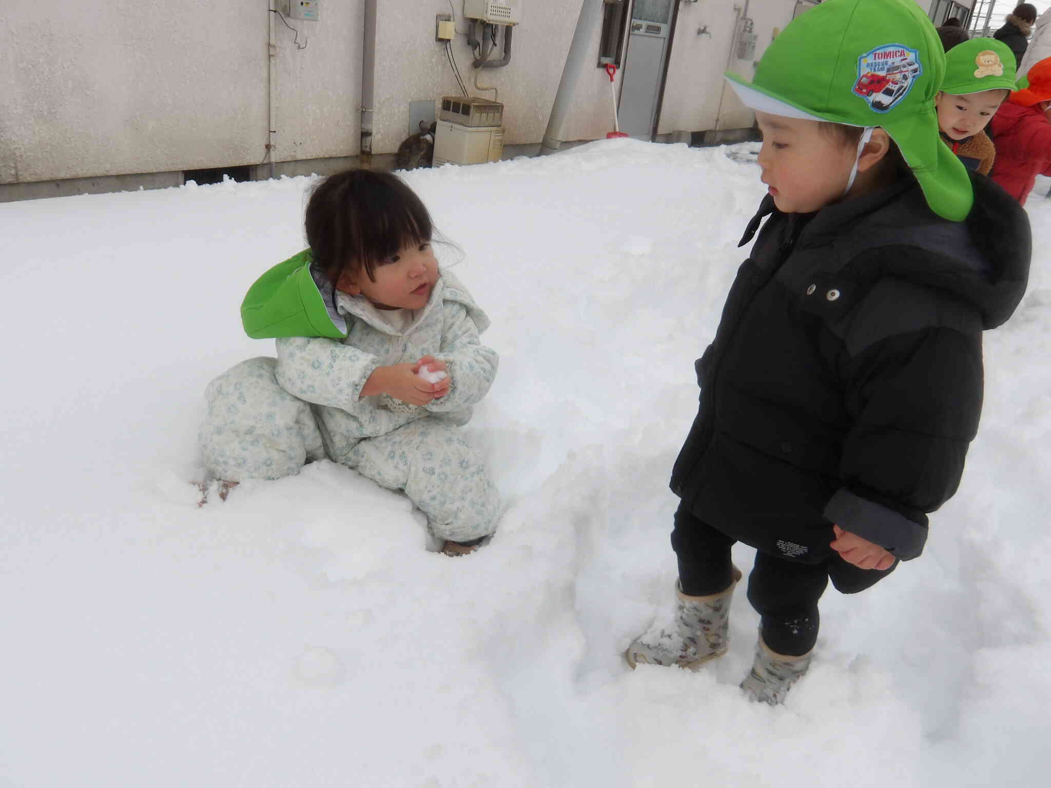 雪なんてへっちゃらだね！