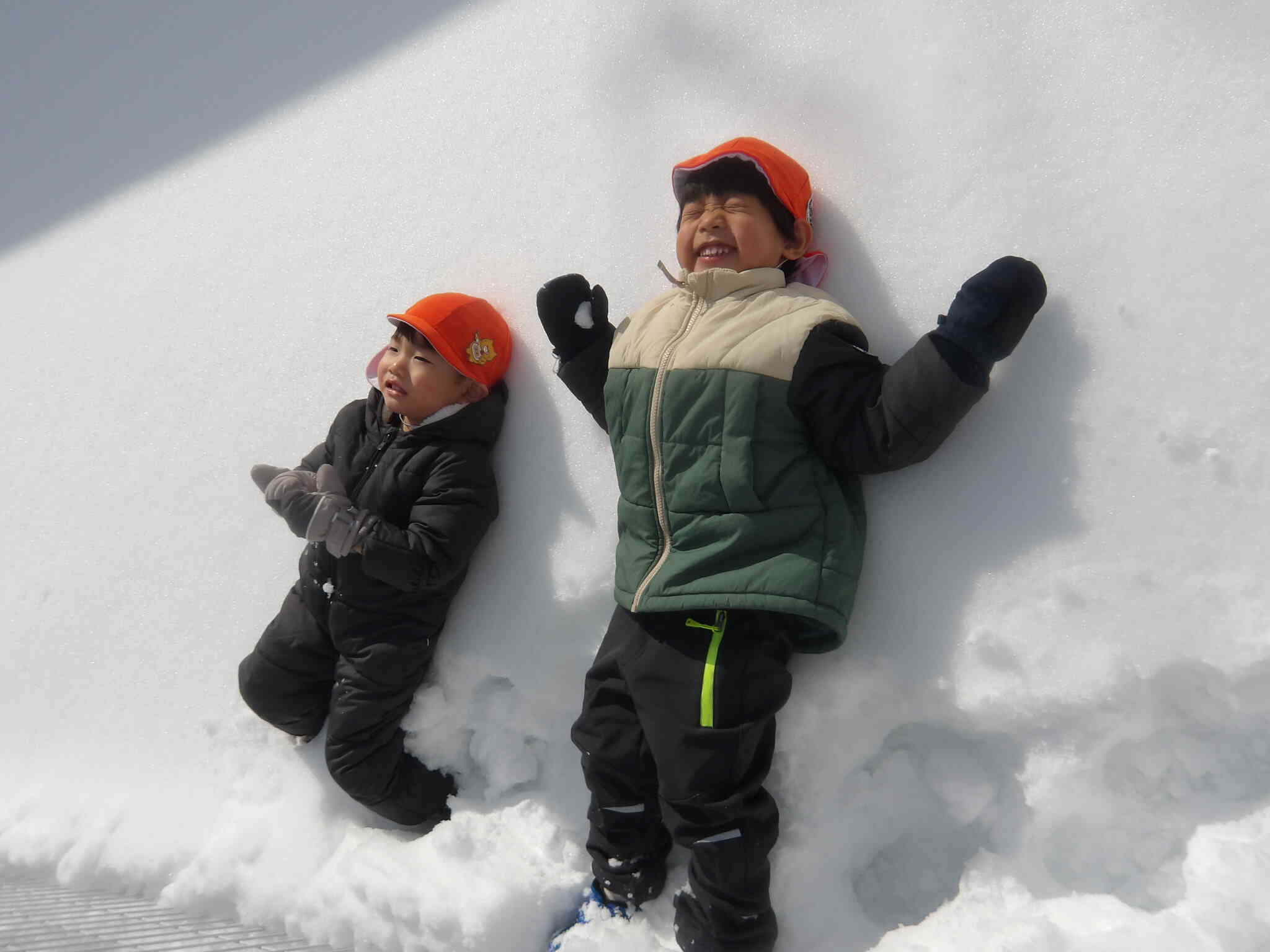 雪遊び楽しいね！