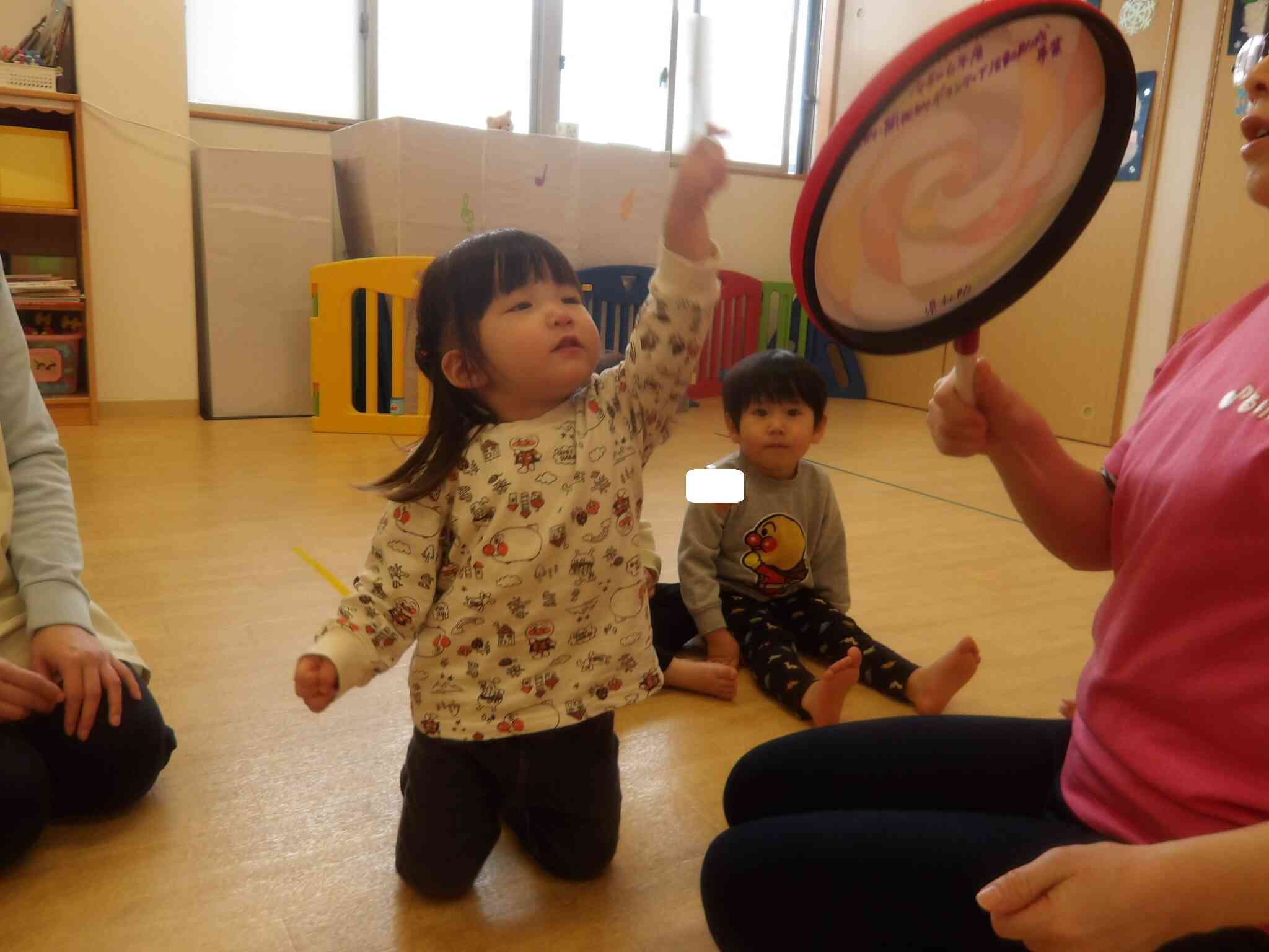 音楽に合わせてボン!! いい音したね。